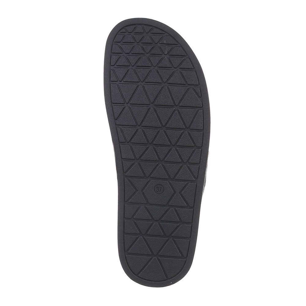 Ital-Design Damen Mules Freizeit Pantolette (86706360) Flach Pantoletten in Hellbraun – Bild 3 von 4