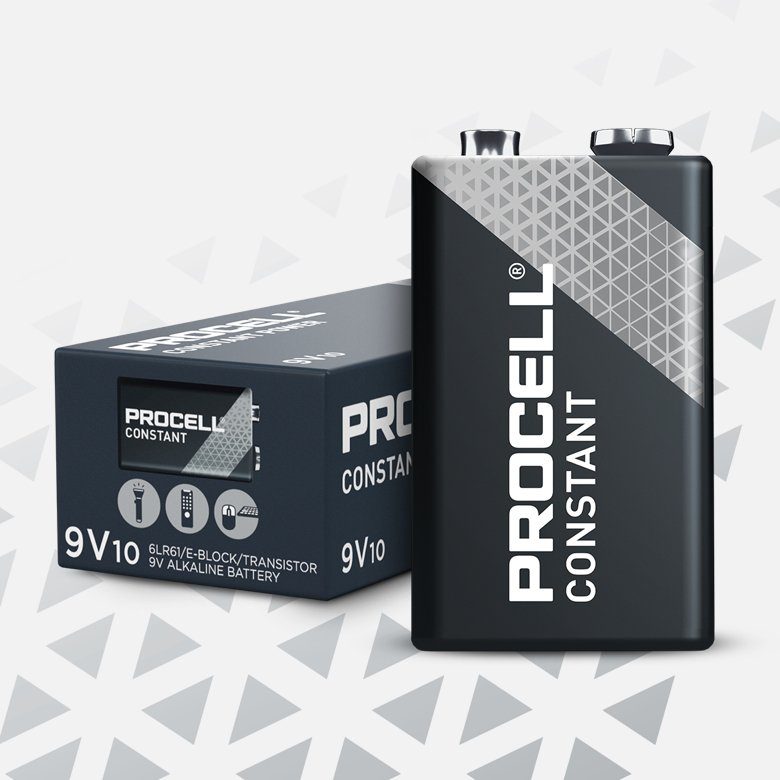 Duracell Procell Constant E-Block/6LR61 Batterie, 6LR61 (9 V, 10 St), 9V