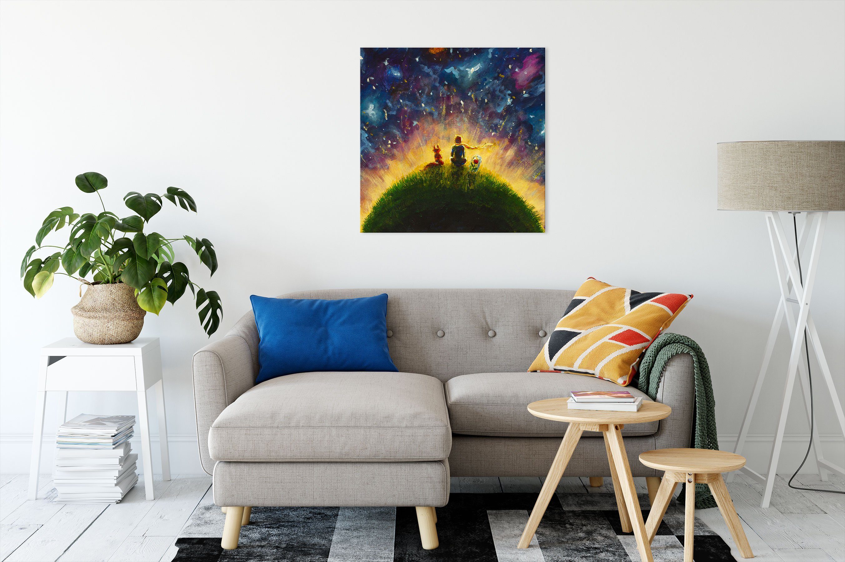 Pixxprint Leinwandbild Ölgemälde "Der kleine Prinz", günstig online kaufen