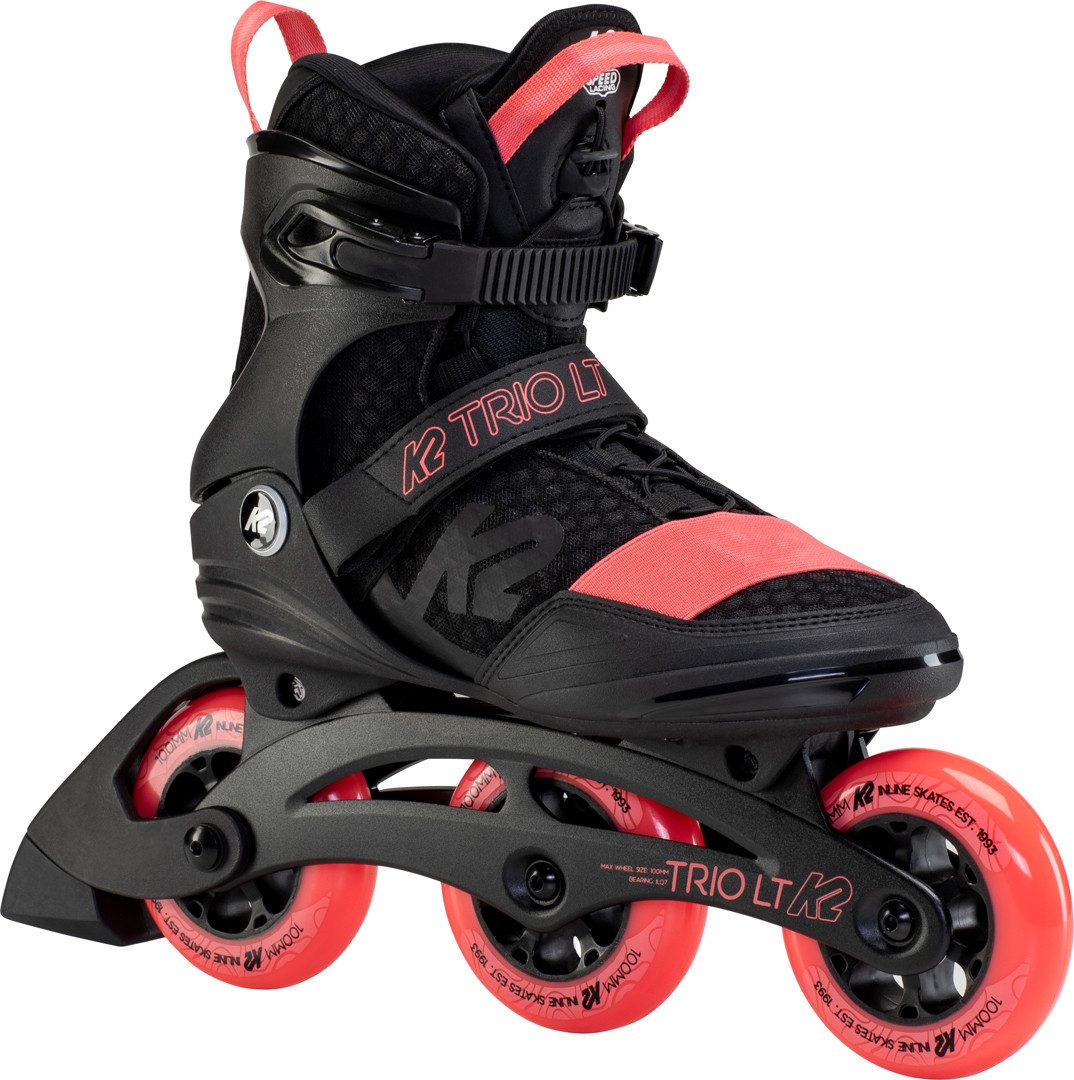 Inlineskates K2 TRIO LT 100 W Inline Skate black/coral