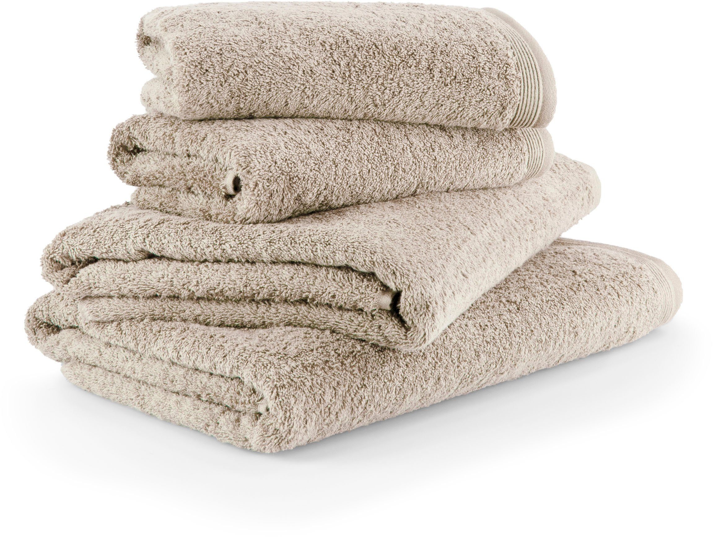 Möve Handtuch Set Superwuschel 100% Premium Cotton Baumwolle, Walkfrottee (Set, 4-St)