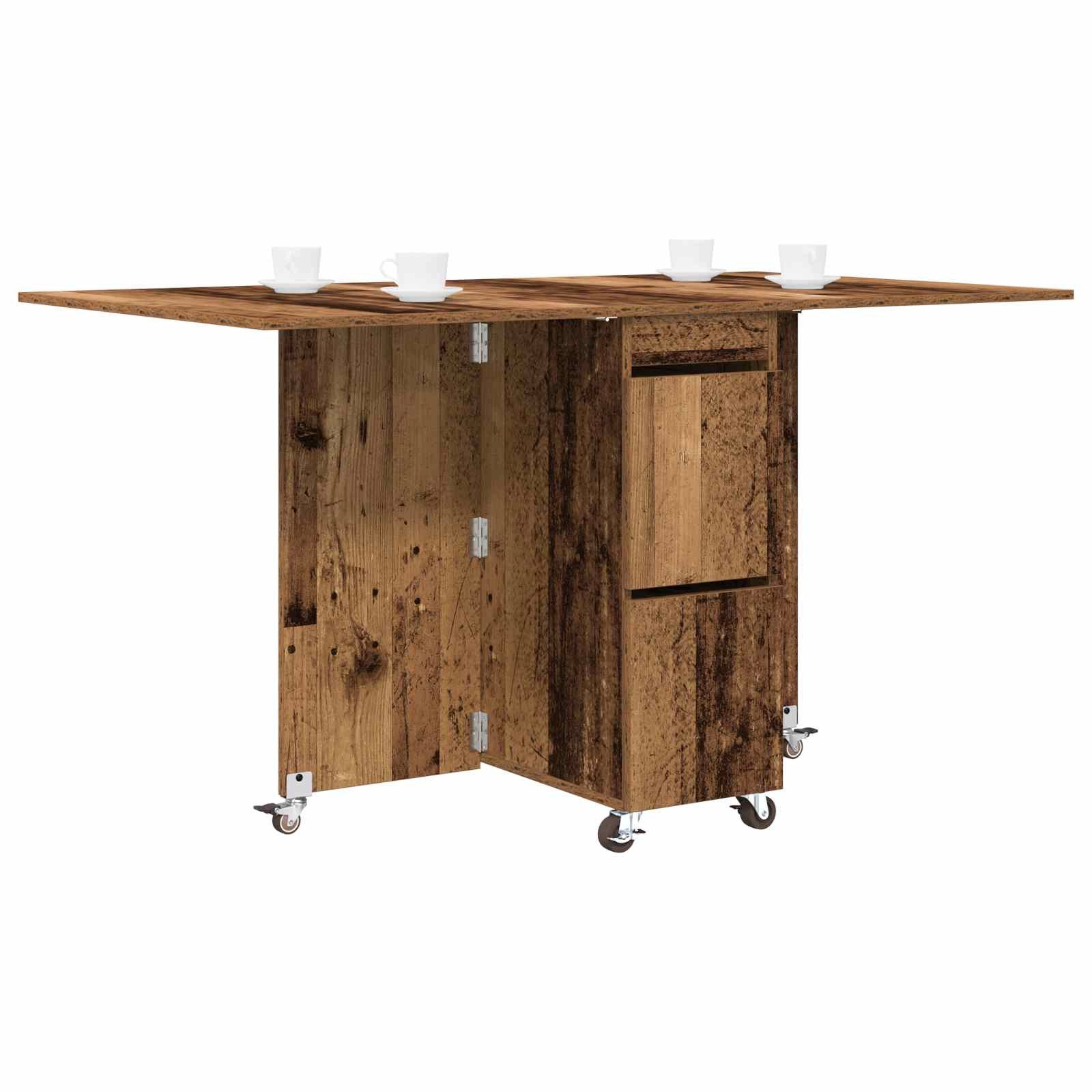 vidaXL Esstisch Esstisch 140 x 80 x 77 cm Holzwerkstoff Altholz Rechtwinklig (1-St)