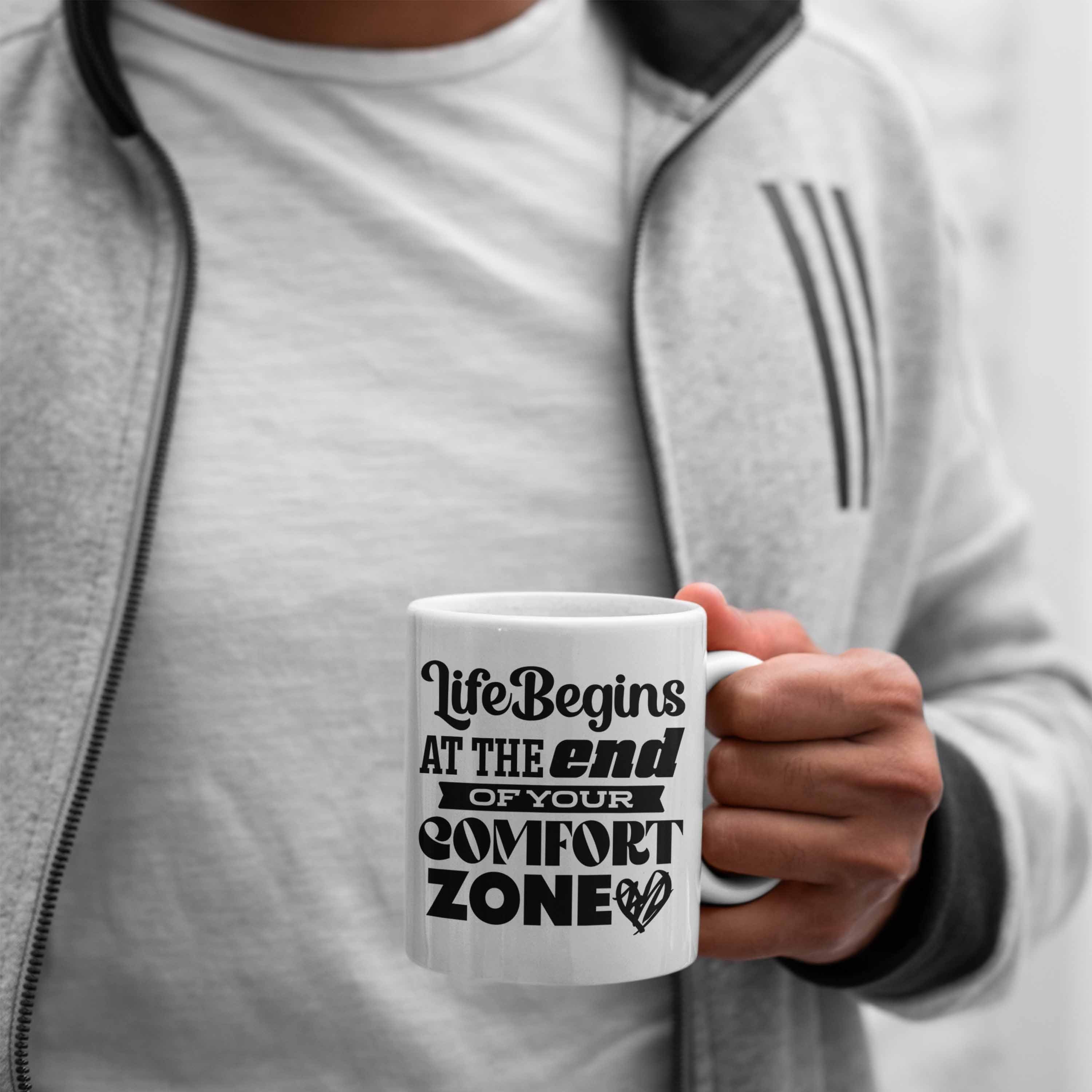 Motivation Sprüche Geschenk Trendation Idee Tasse - Tasse Entrepreneur Entrepreneurship Weiss Spruch Geschenkidee Trendation