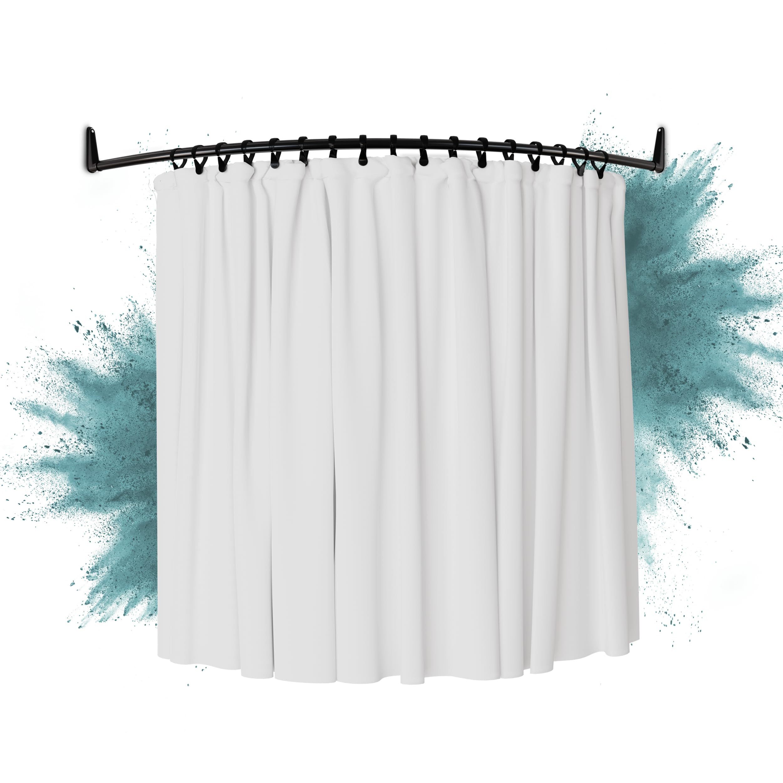Erica Duschvorhangstange Duschstange Ecke 140x140 cm, Wandmontage, ohne Dec günstig online kaufen