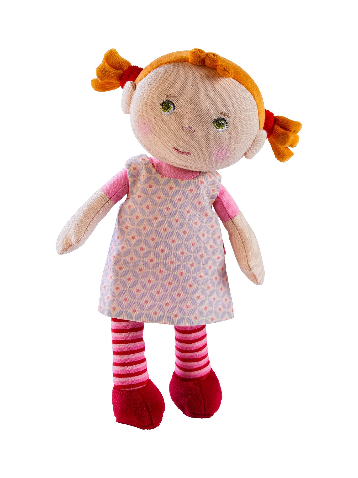 Haba Stoffpuppe Verschiedene, weiche Kuschelpuppen, ab 1,5 Jahren zum Spielen, Kuscheln und Trösten