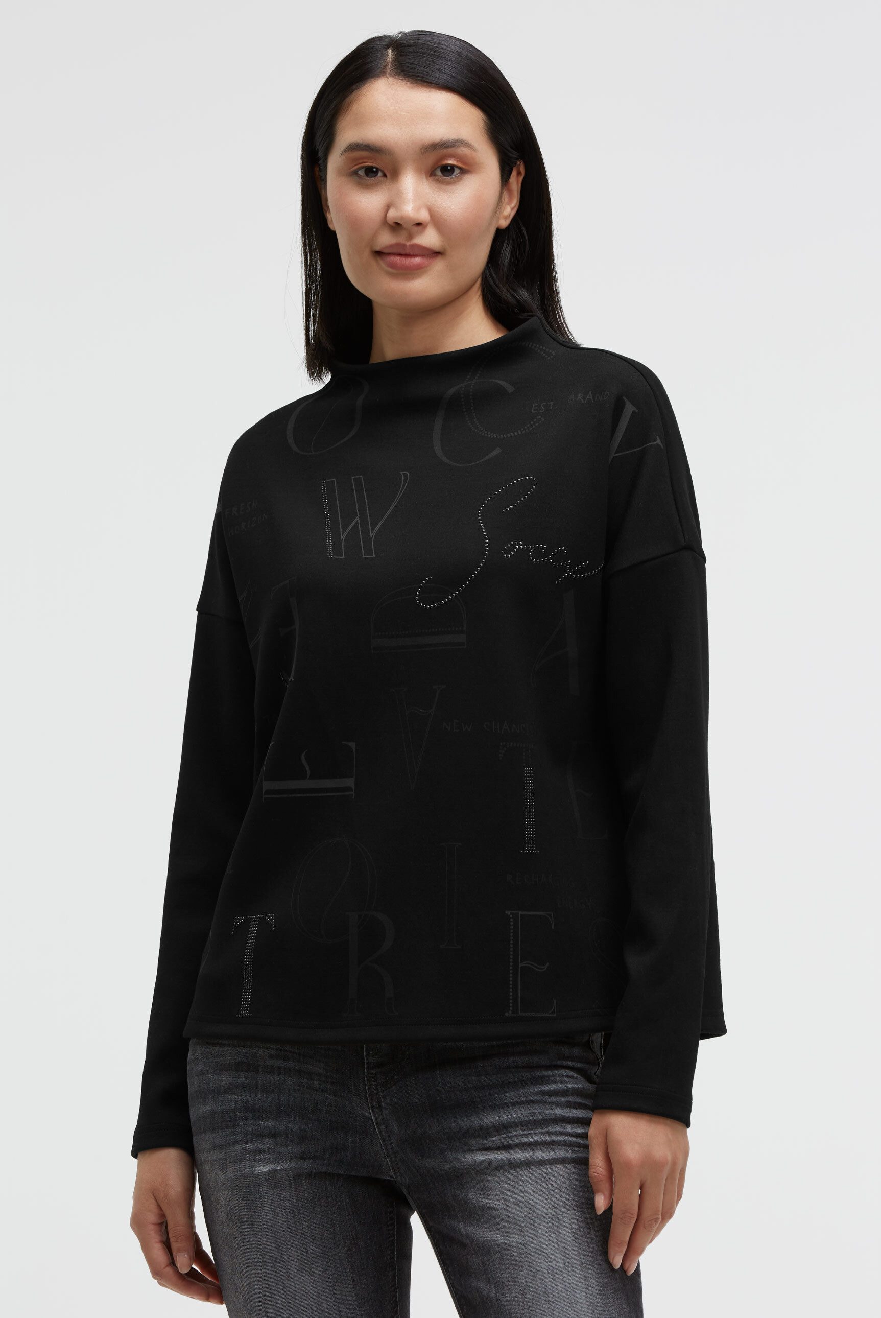 SOCCX Sweater mit überschnittenen Schultern günstig online kaufen