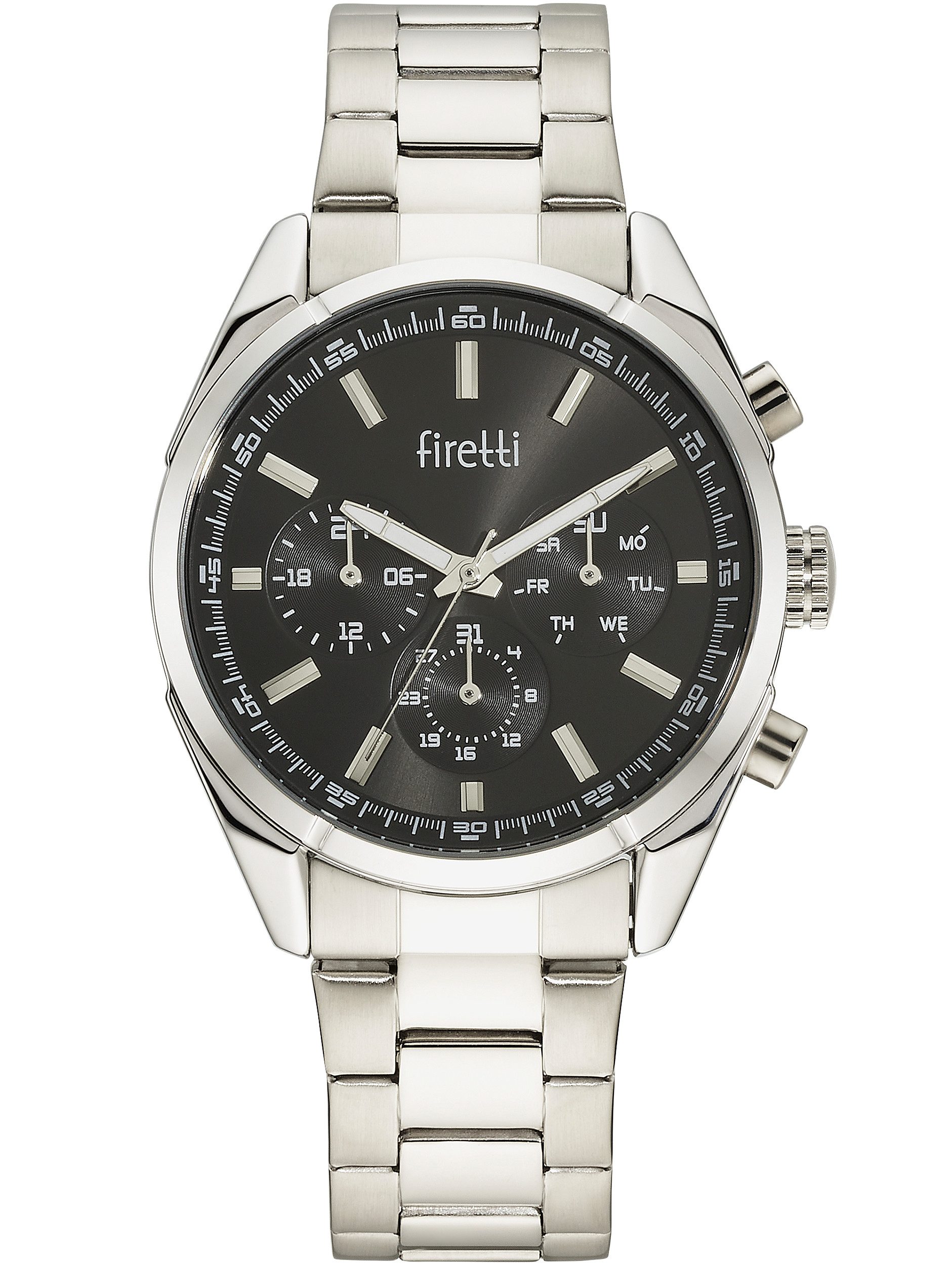 Firetti Multifunktionsuhr modern precision, Quarzuhr, Armbanduhr, Herrenuhr, Edelstahlarmband, analog, Tag