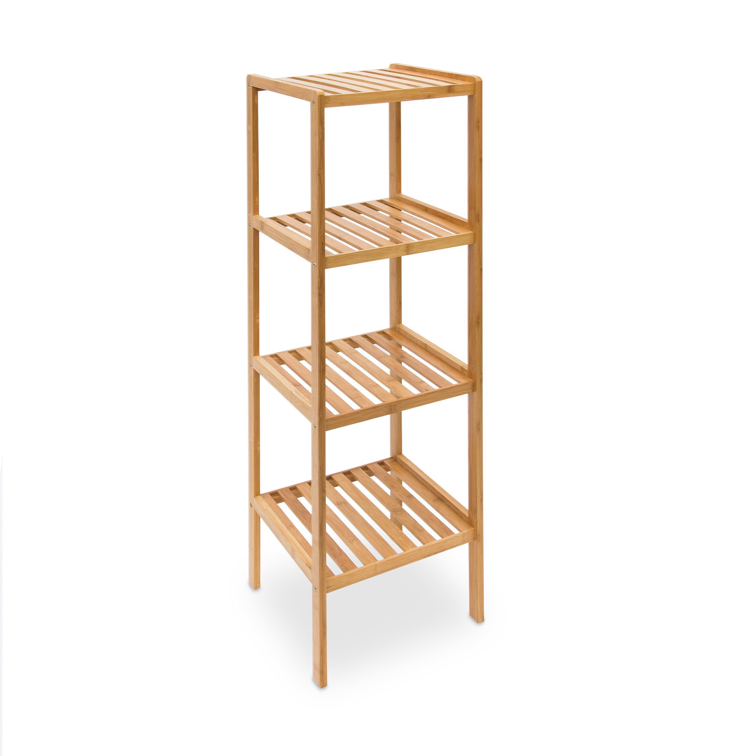 relaxdays Badregal Bambus mit 4 Ablage günstig online kaufen