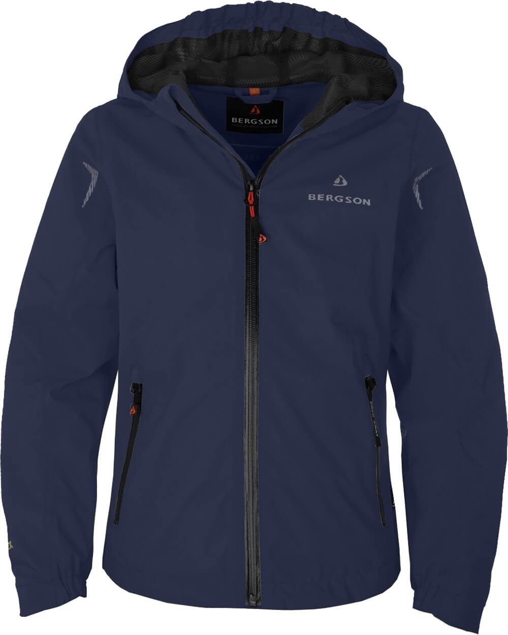 Bergson Regenjacke LIO Kinder Regenjacke, Netzfutter, 12000 mm Wassersäule, Стандартные размеры, pe