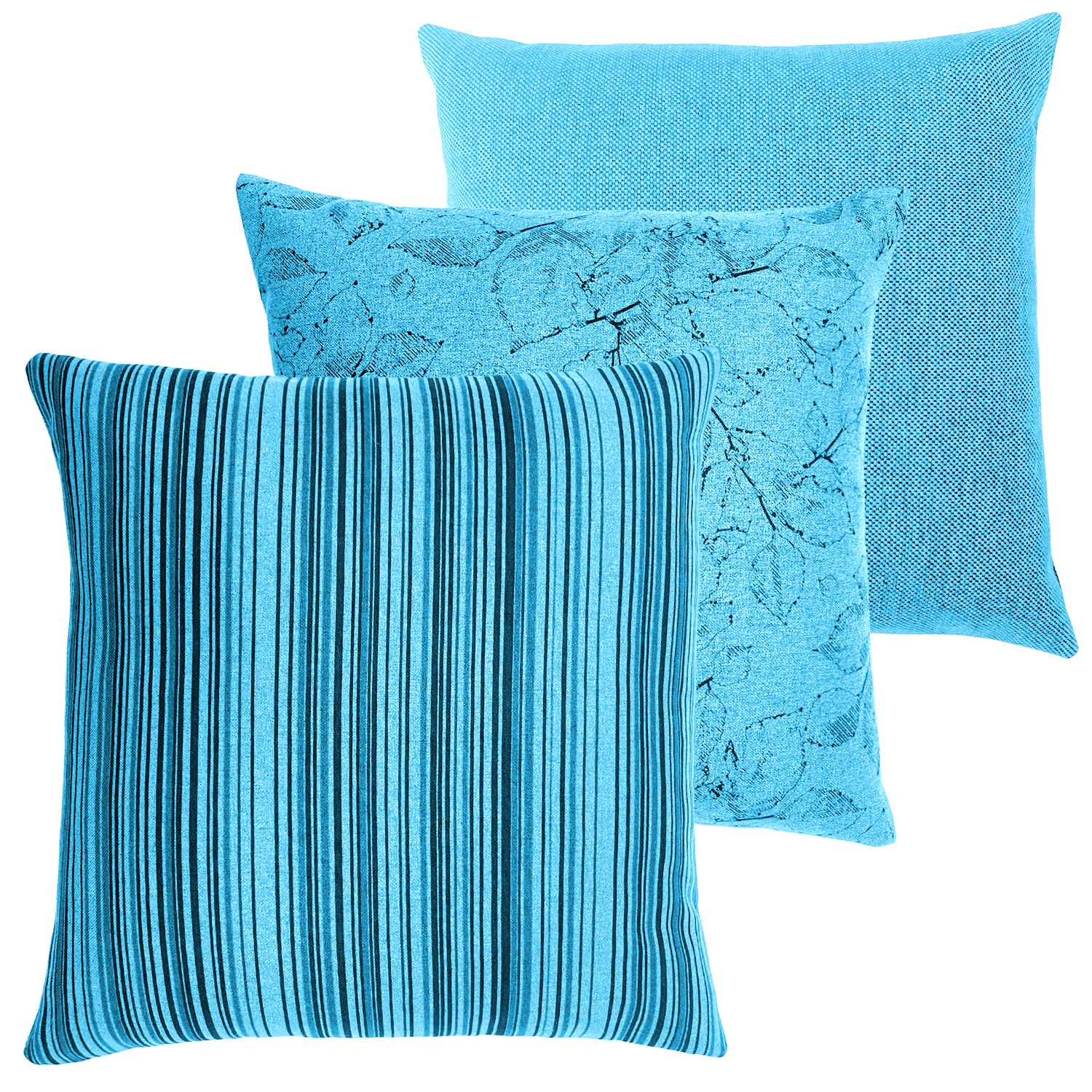 novely® Dekokissen 3er-SET DEKOKISSEN MALCHIN Kuschelweiche Sofakissen - Kissenbezug in 4, Kuschelweich, Robust, Pflegeleicht