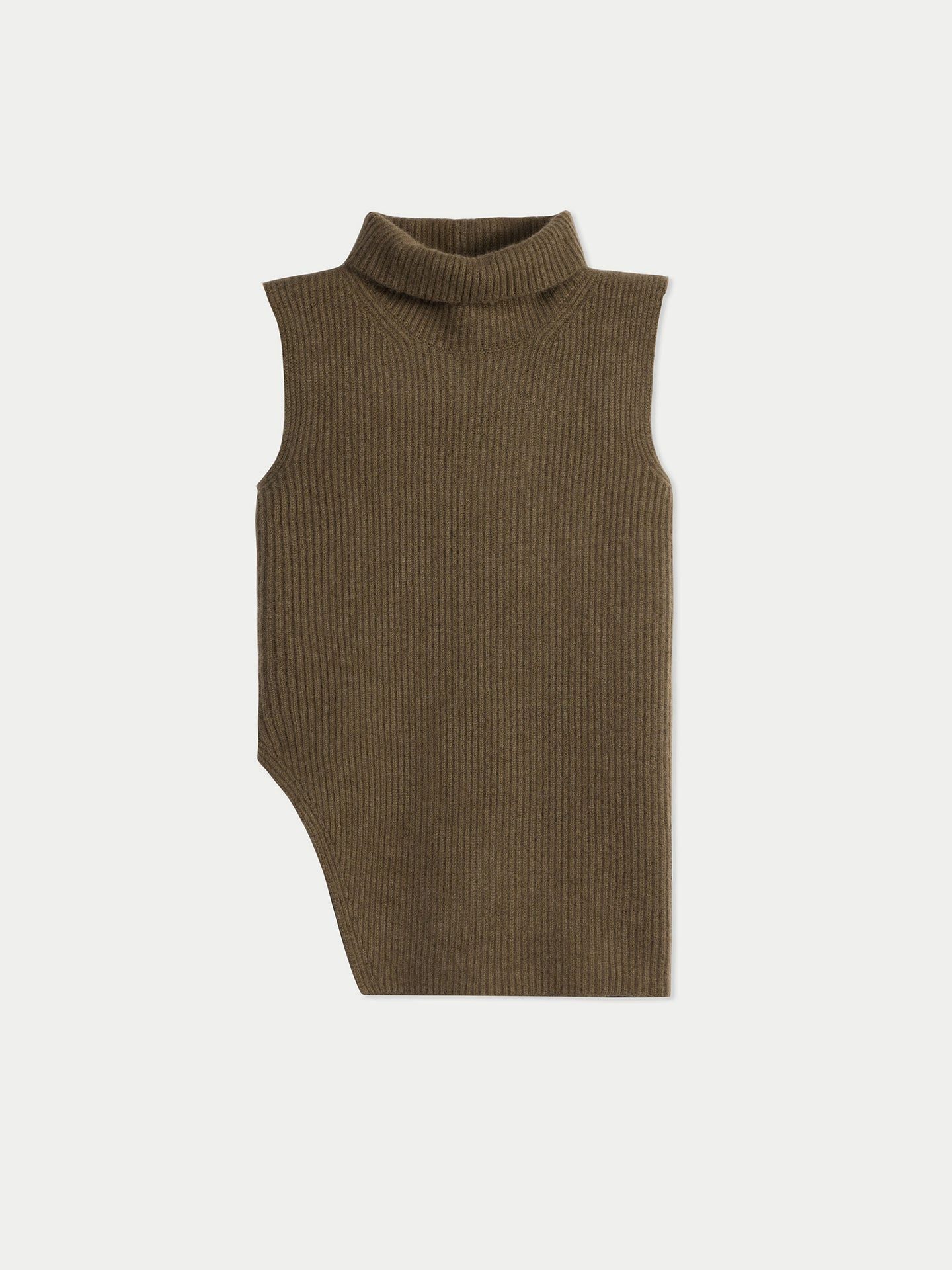 GOBI Cashmere Stricktop Turtle Neck Cashmere Vest