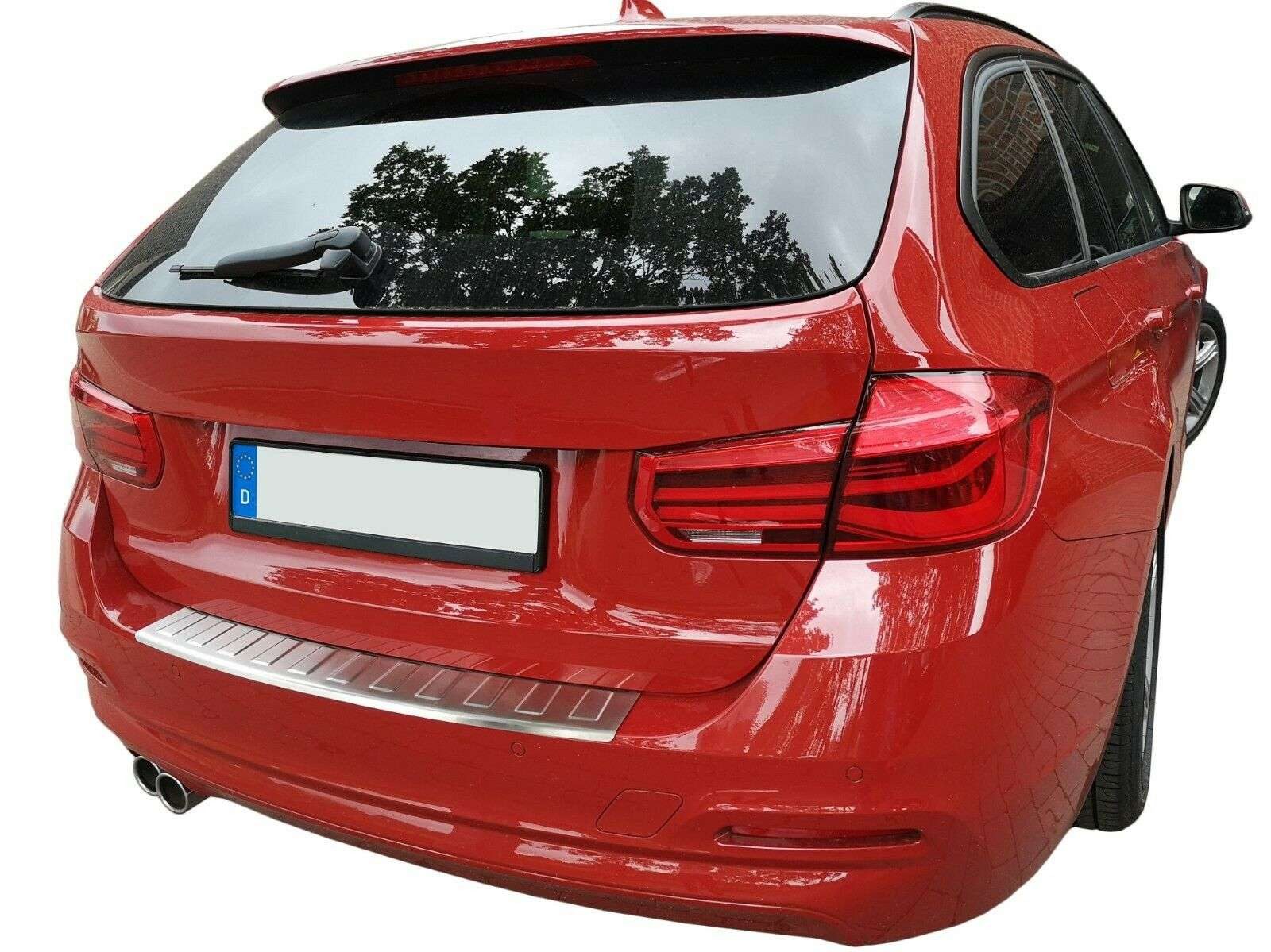 RECAMBO Ladekantenschutz für BMW 3er F31 TOURING, 2012-2019 Stoßstangenschutz, V2A rostfrei, Exklusive Optik, praktischer Schutz & perfekte Passform