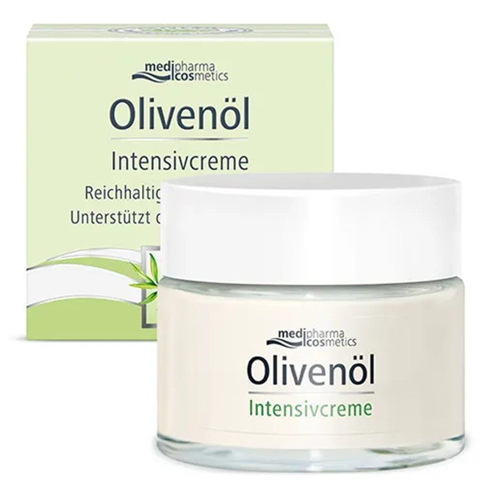 Dr. Theiss Naturwaren Gesichtspflege – Olivenöl Intensivcreme, Aufbaupflege mit Olivenöl, Vitamin A & E