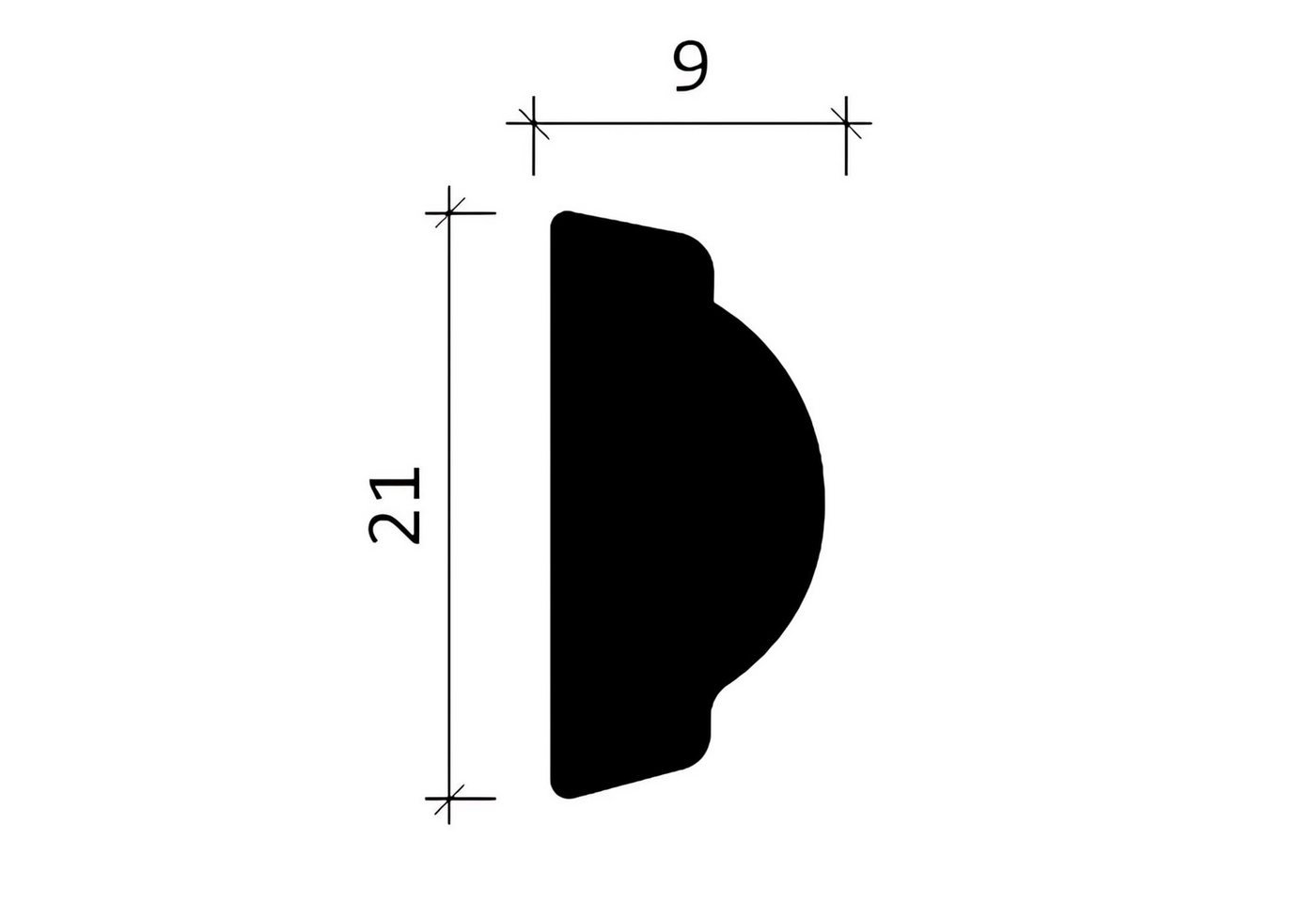 Thumbnail - Profhome Zierleiste 1 MUSTERSTÜCK S-151378 10 cm MUSTER der Wandleiste Zierleiste, Polyurethan Hartschaum, 1-St., 1 MUST...