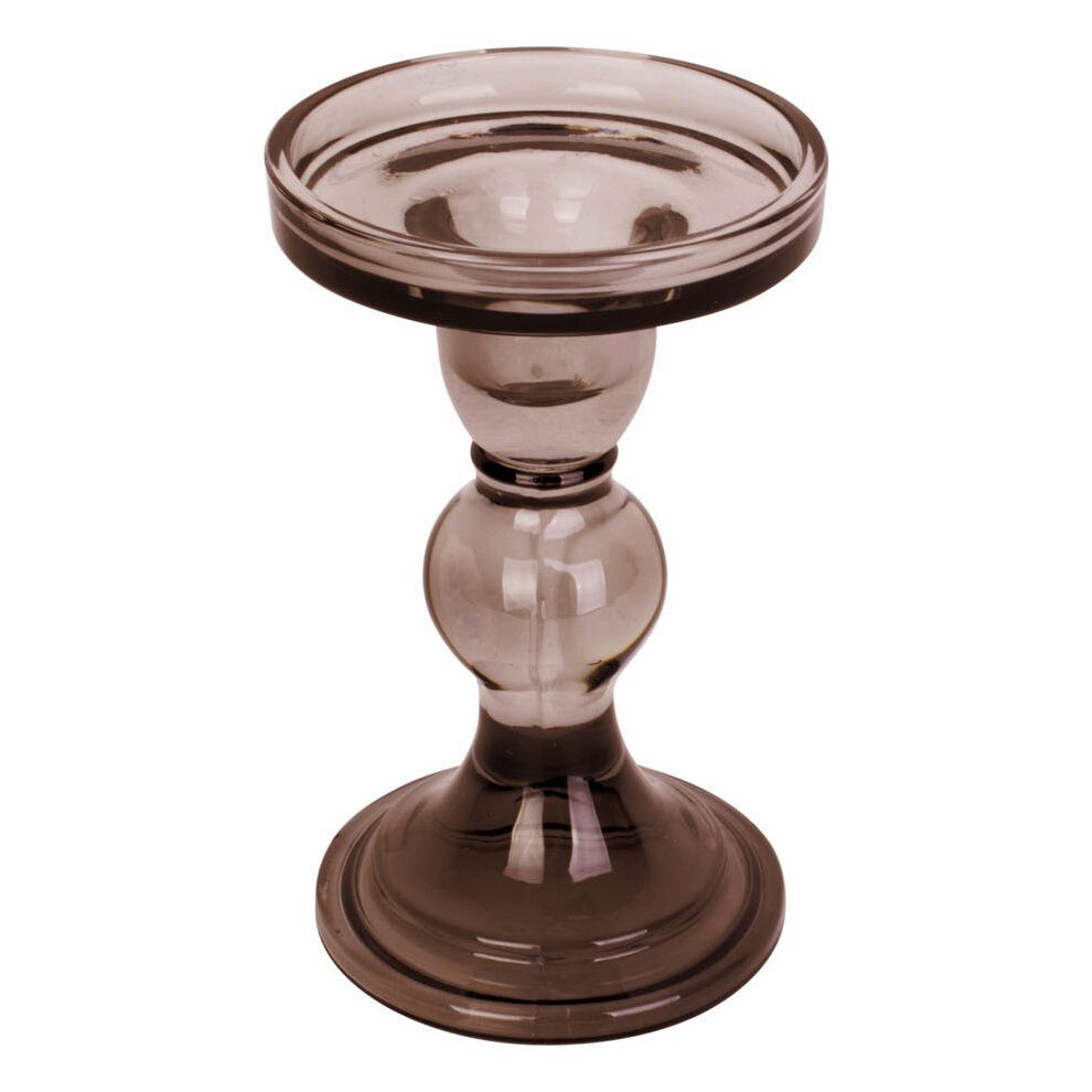 Present Time Kerzenlaterne Kerzenständer mit Fuß aus Glas, MOOS, Ø 8,5 cm (Kerzenhalter) – Bild 2 von 4