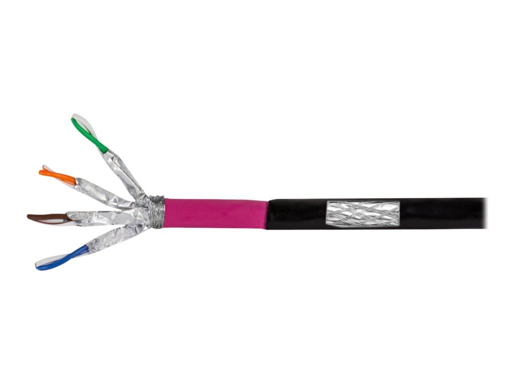 LogiLink LOGILINK Erdverlegekabel S/FTP Cat7 AWG23 1000MHz schw. 100m Netzwerkkabel