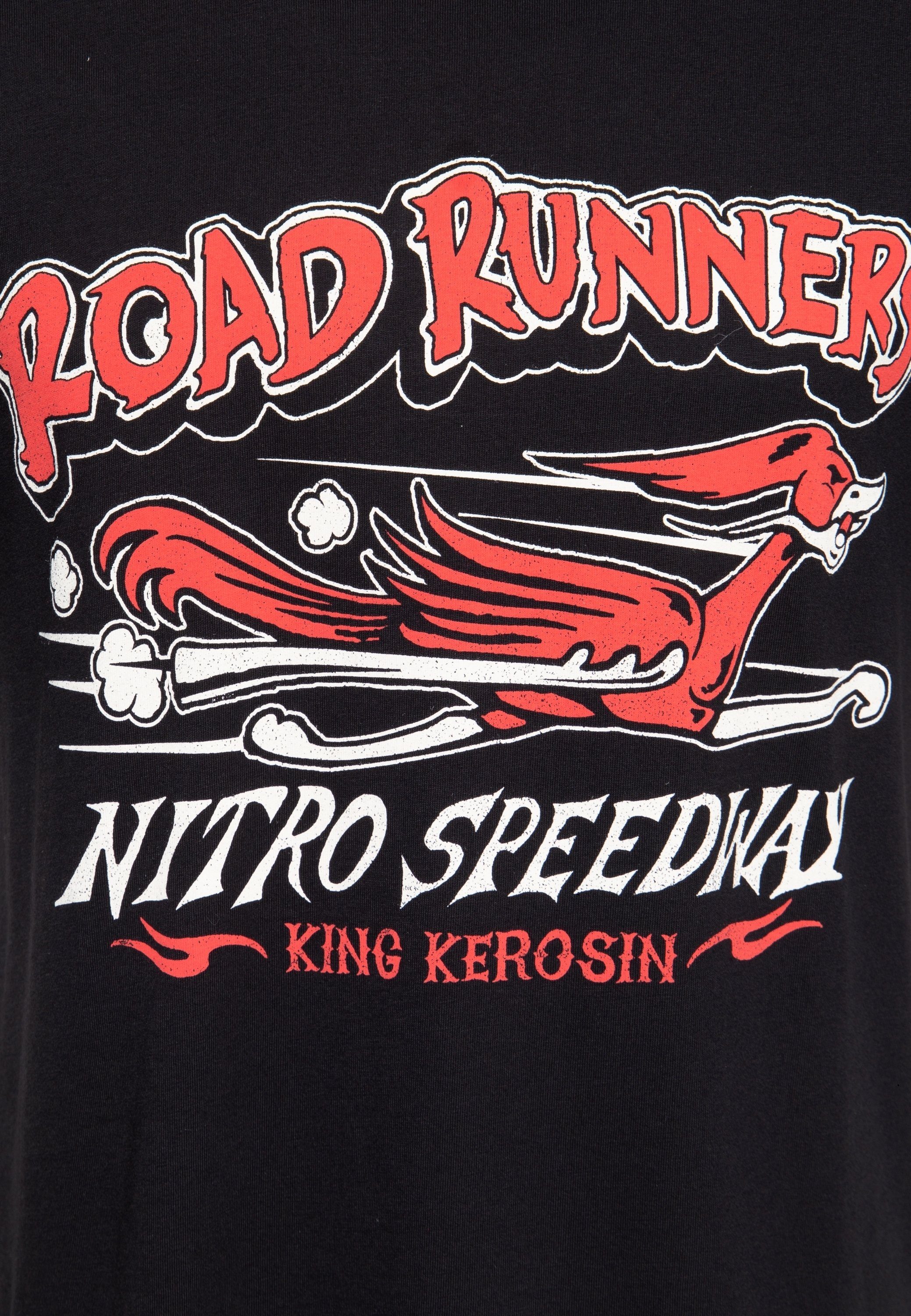 Herren Shirts KingKerosin T-Shirt Road Runners mit Frontprint
