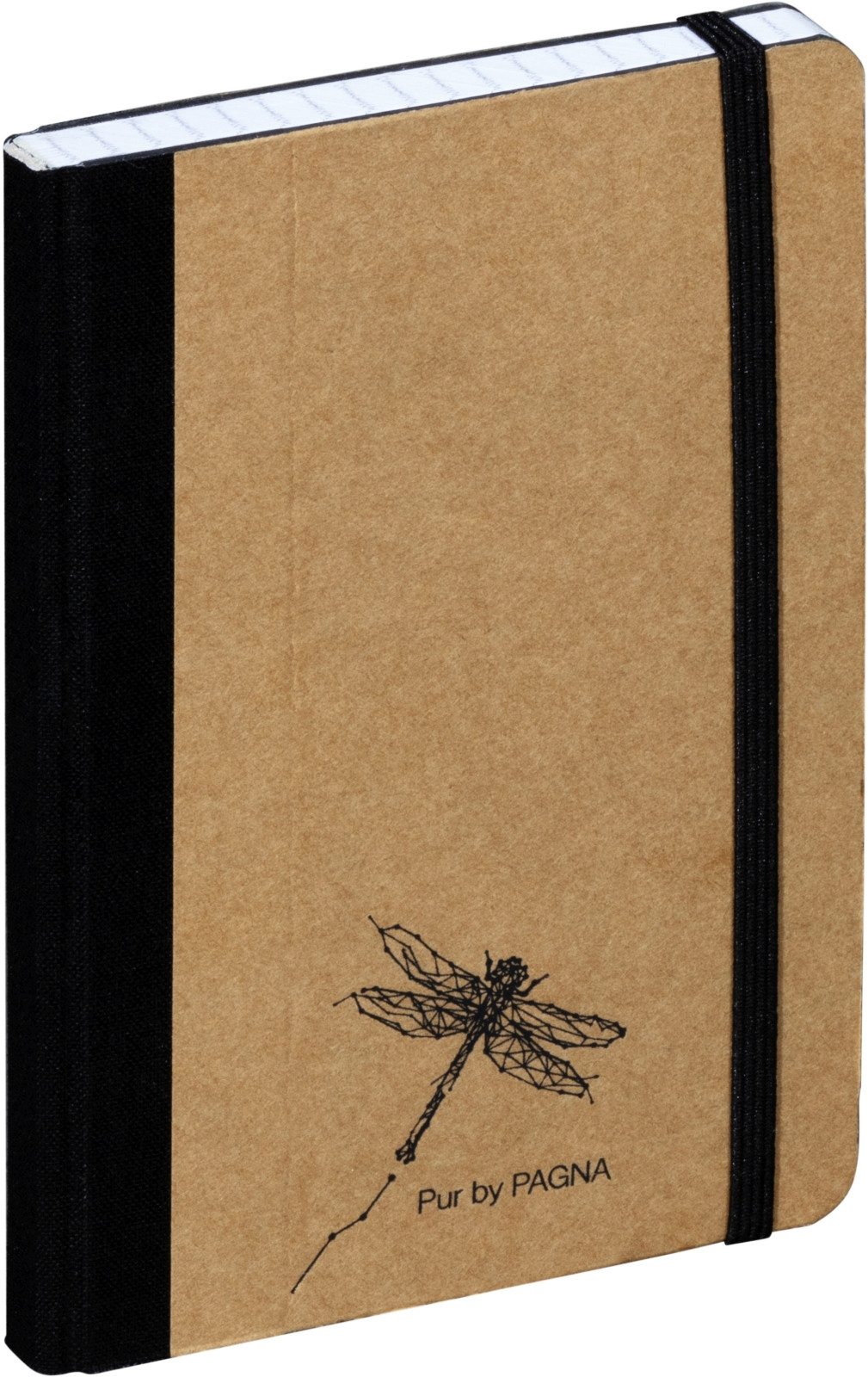 PAGNA Notizbuch Notizbuch A6 Pur 96 Blatt kariert natur