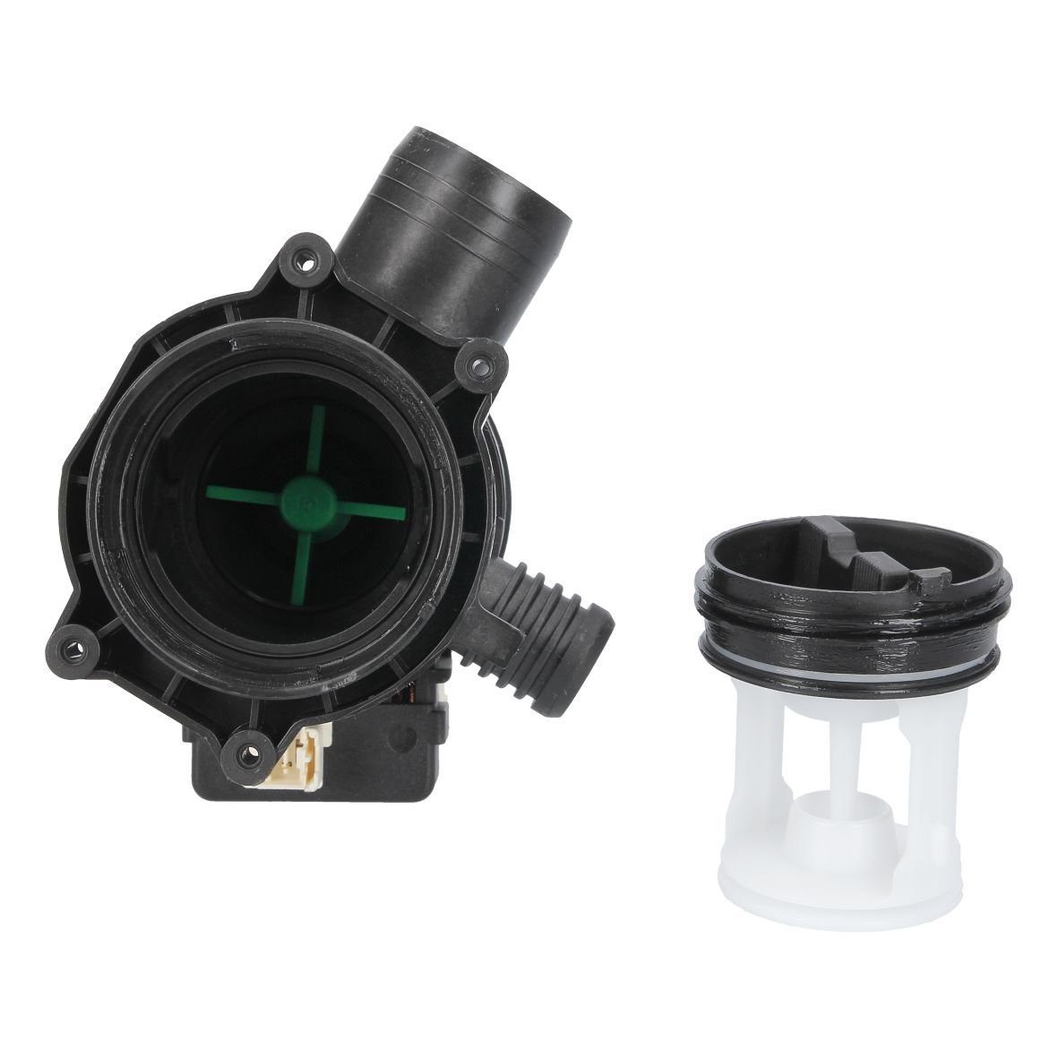 easyPART Elektropumpe wie EUROPART 10038110 Ablaufpumpe wie Whirlpool, Waschmaschine
