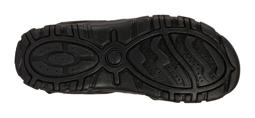 Geox UOMO SANDAL STRADA C Sandale, Sommerschuh, Klettschuh, Outdoorsandale, mit Lederfußbett