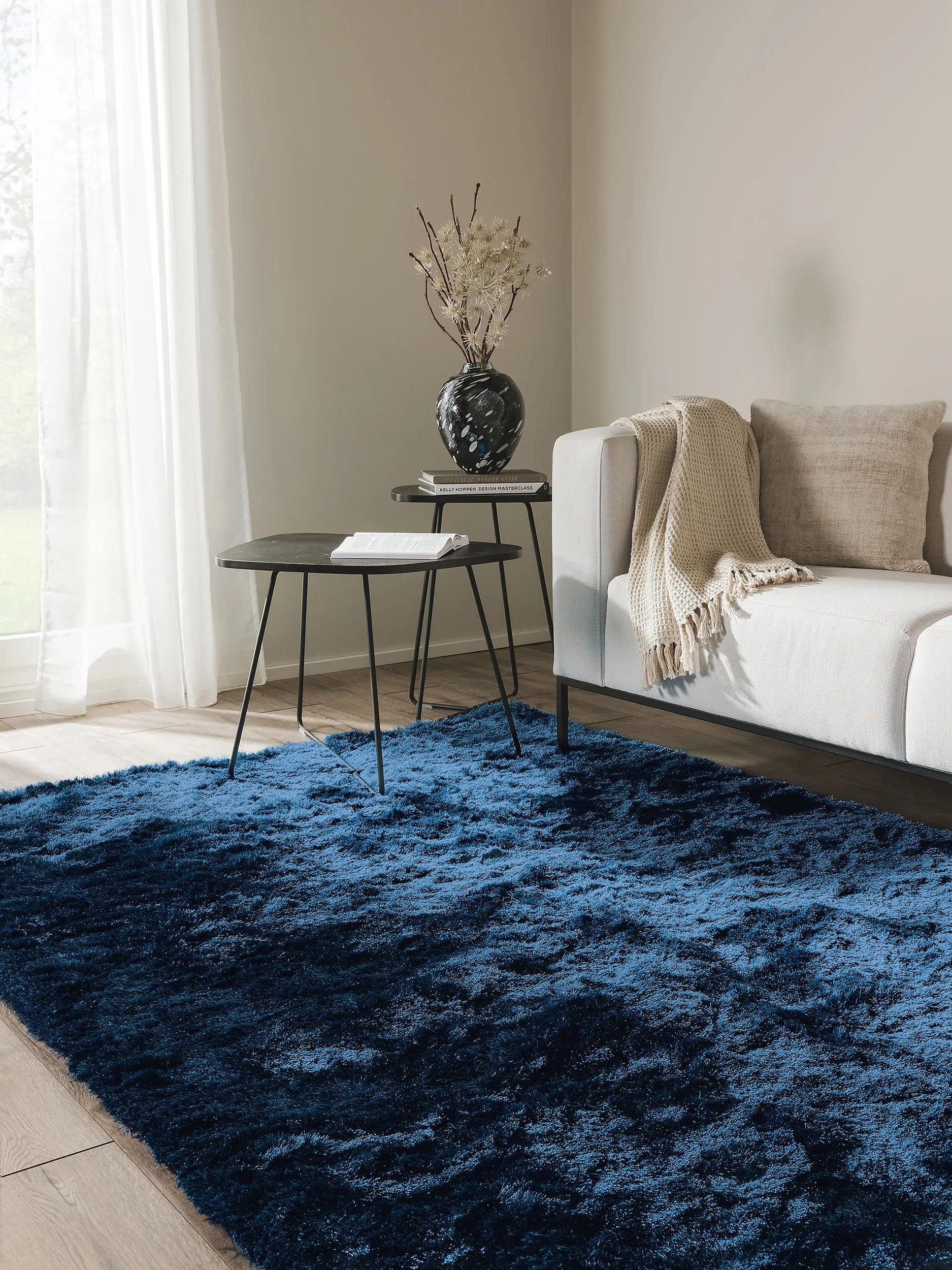 benuta Teppich Whisper, rechteckig, Höhe: 31 mm, Hochflorteppich Wohnzimmer, Schlafzimmer, Esszimmer, Flur, Weich