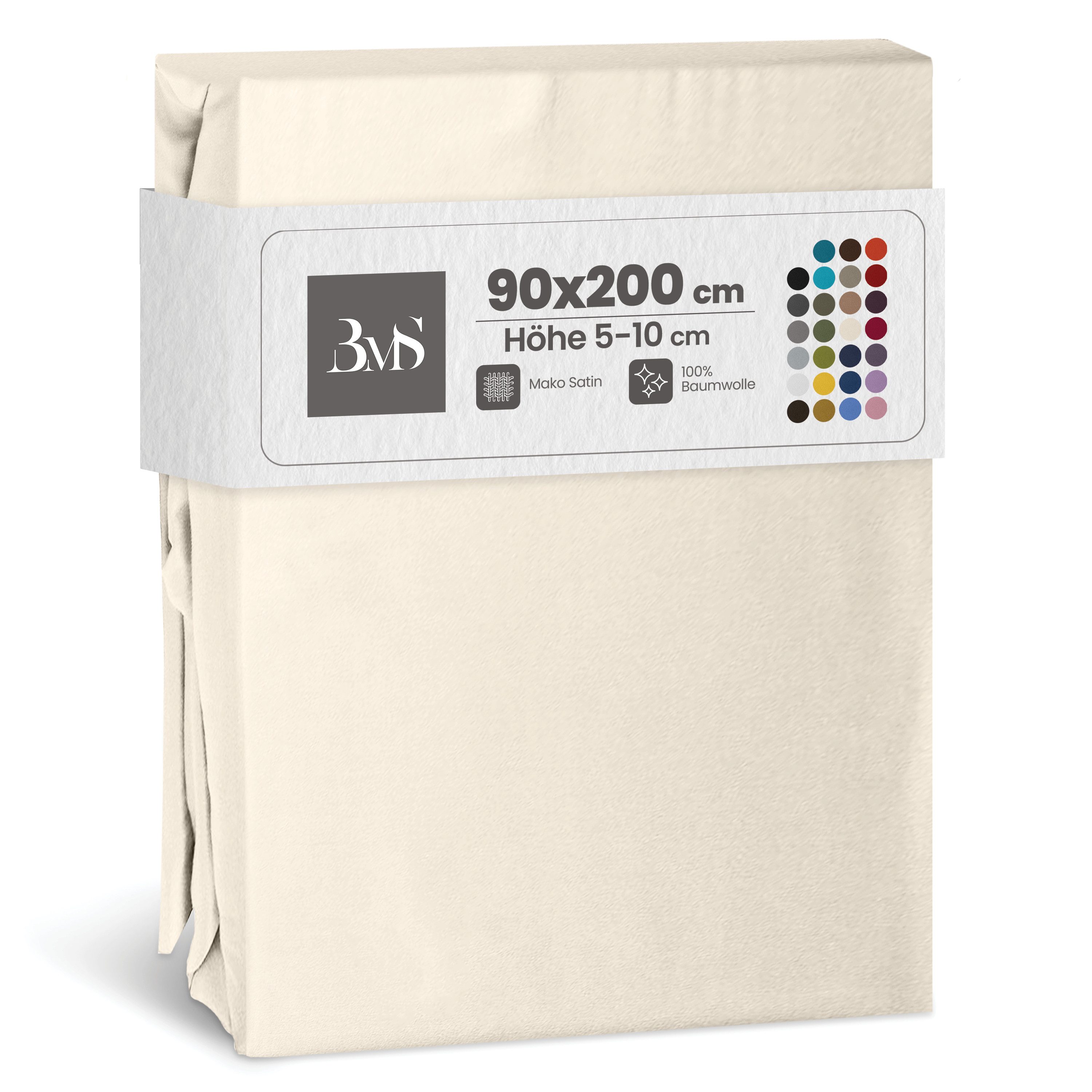 BETTWAESCHE-MIT-STIL Spannbettlaken Mako Satin Spannbettlaken, Topper 5-10 günstig online kaufen
