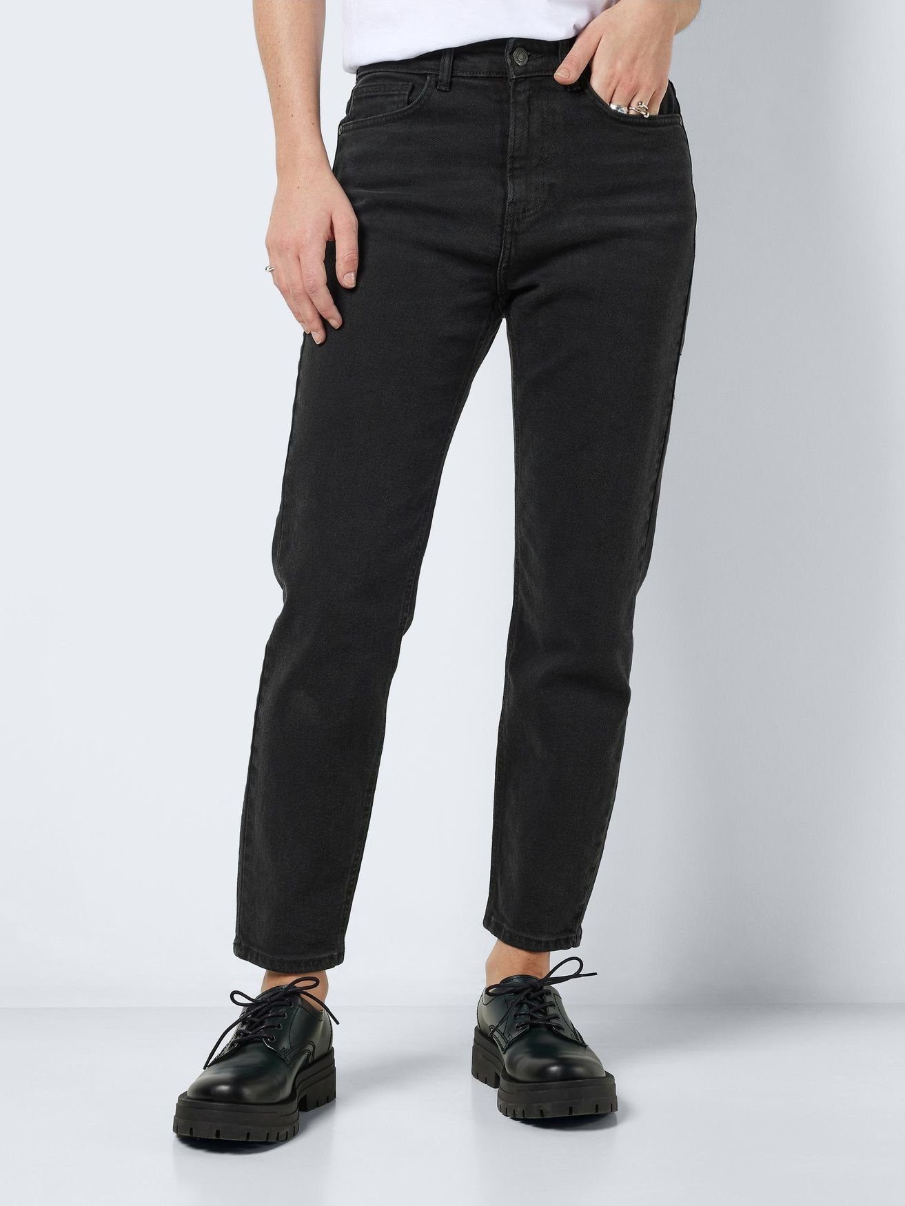 Noisy may High-waist-Jeans High Waist Skinny Fit Jeans NMCALLIE 5165 in Schwarz