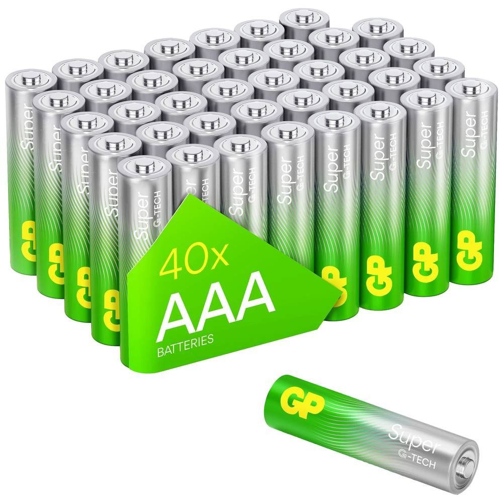 AAA GP GP LR03, Batterien Super Batteries Micro, Akku Alkaline