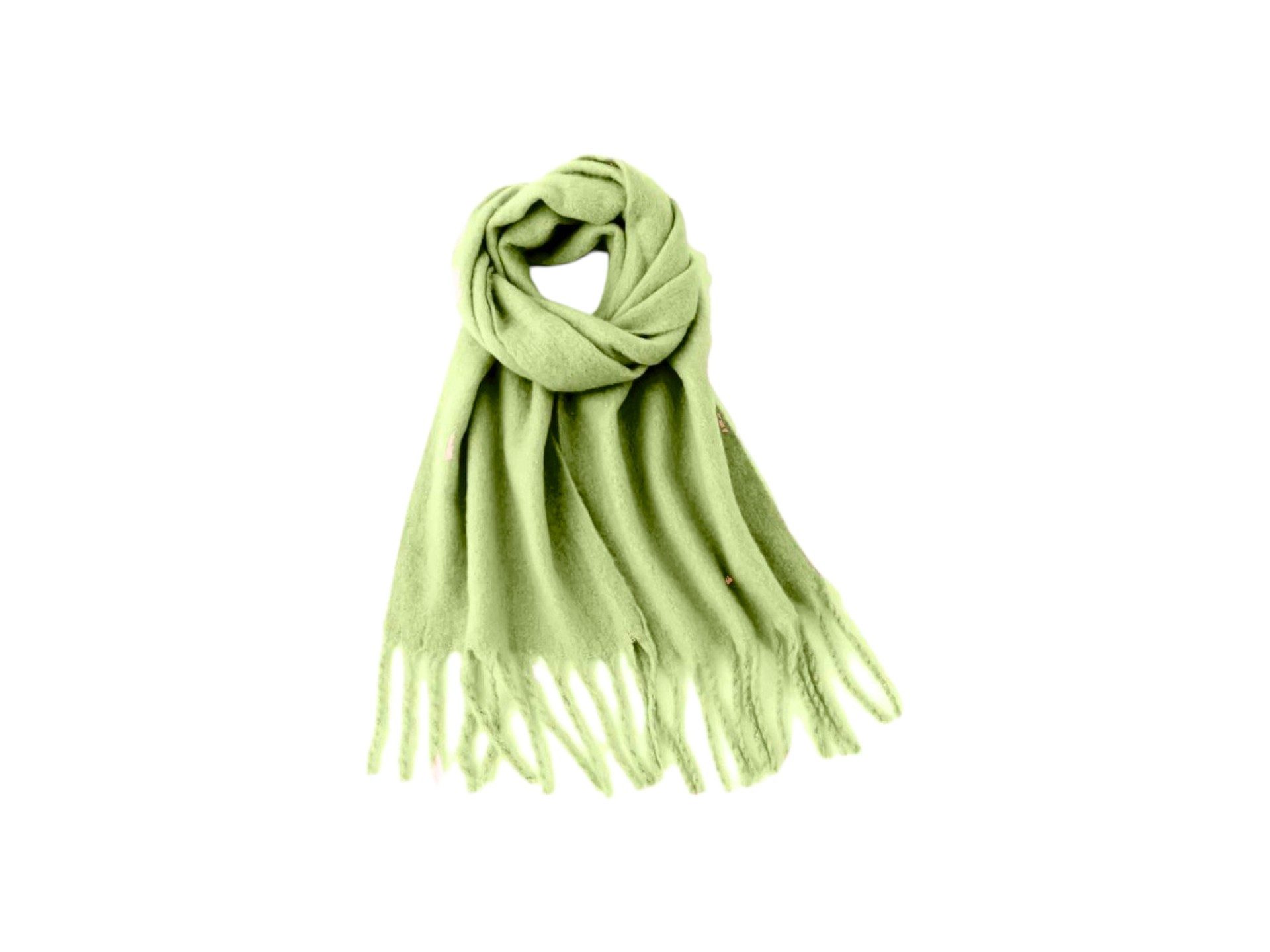 VewoTex Schal Fransenschal Bouclé » Damenschal 210 x 40 cm, (Einzelner Schal, 1-St. Kein Set), » Winter Damen Schal mit Fransen » Winterschal Super Soft
