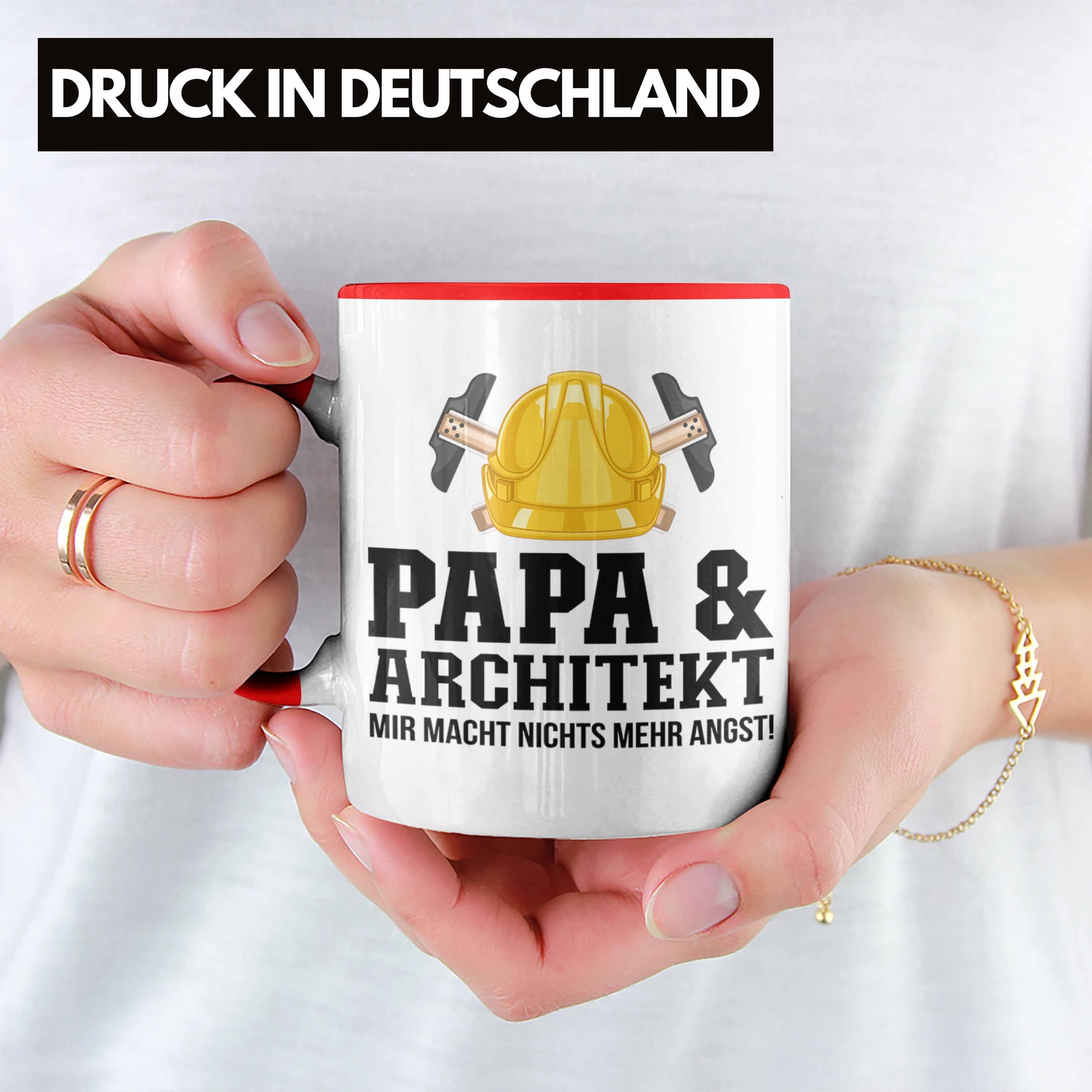 Trendation Tasse Geschenkidee und - für Rot Architekt Papa Trendation Architekt Tasse Vater
