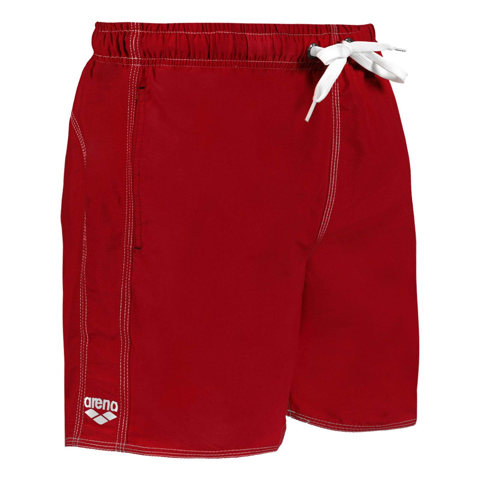 Arena Badehose Fundamentals Solid Boxer in starken Trendfarben 40515-41 red / white