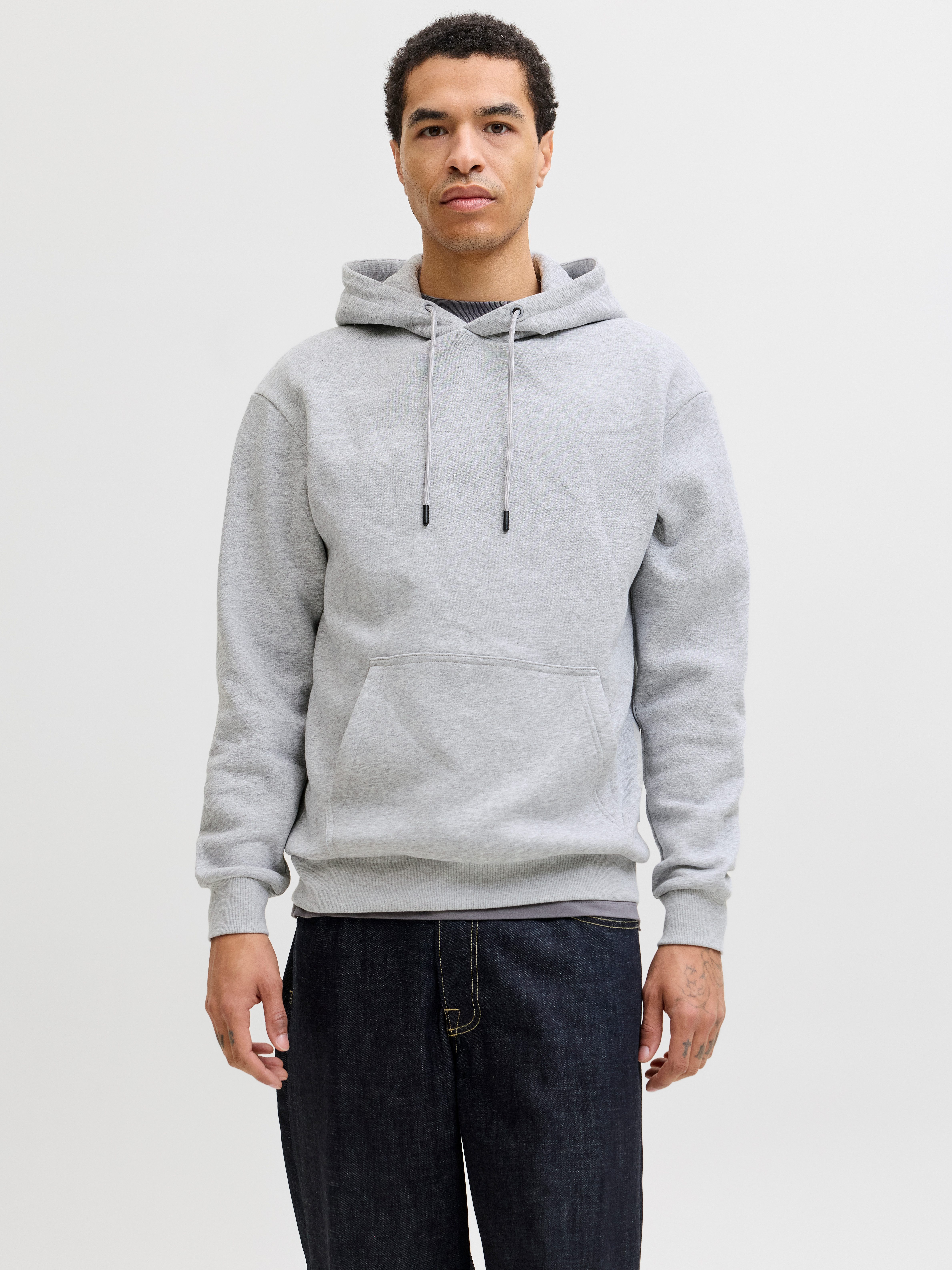 Jack & Jones Kapuzensweatshirt JJEBRADLEY SWEAT HOOD NOOS Materialmix, rela günstig online kaufen