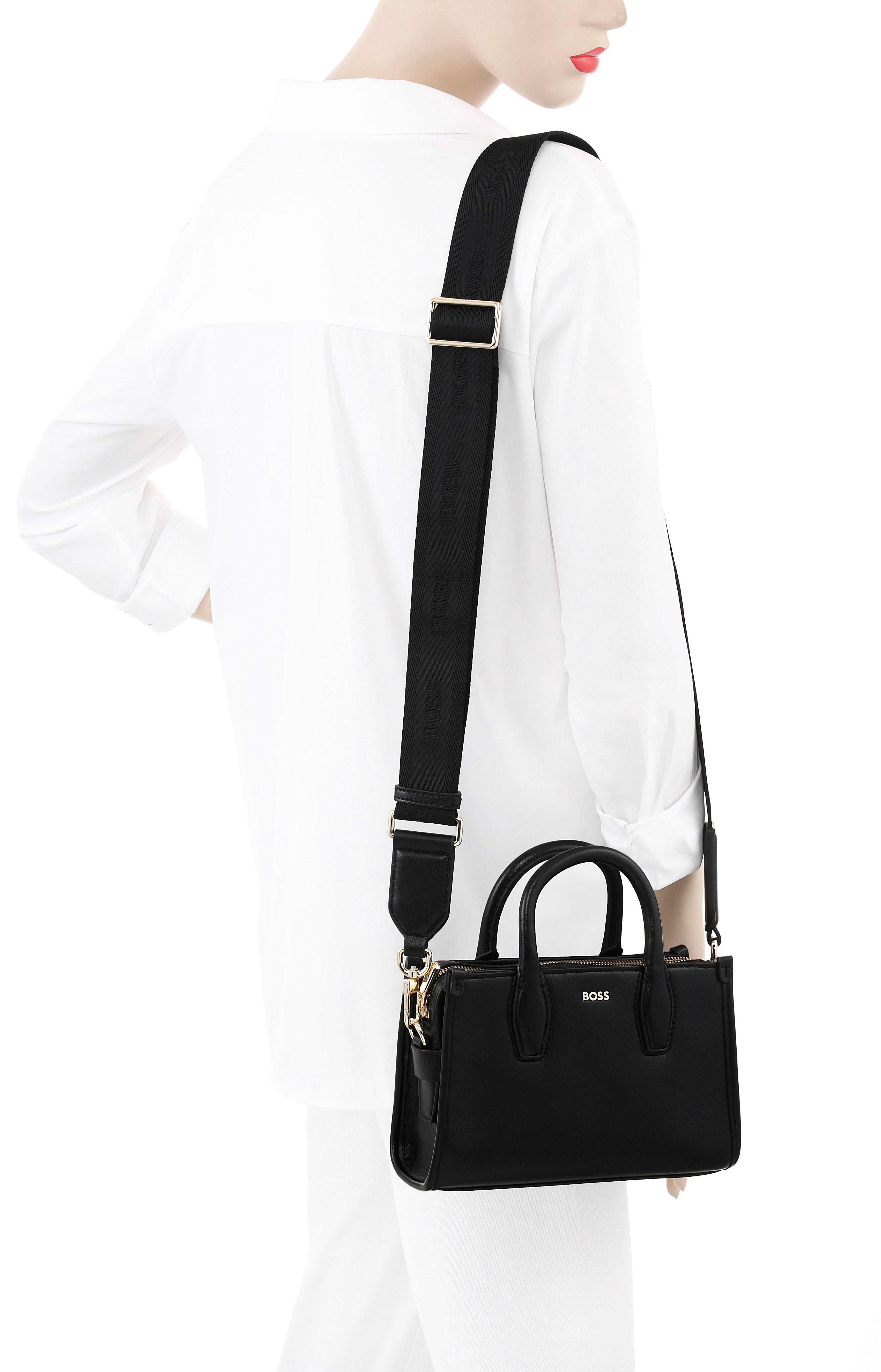 BOSS Henkeltasche Sandy, Damen Handtasche, kleine Umhängetasche, Schultertasche