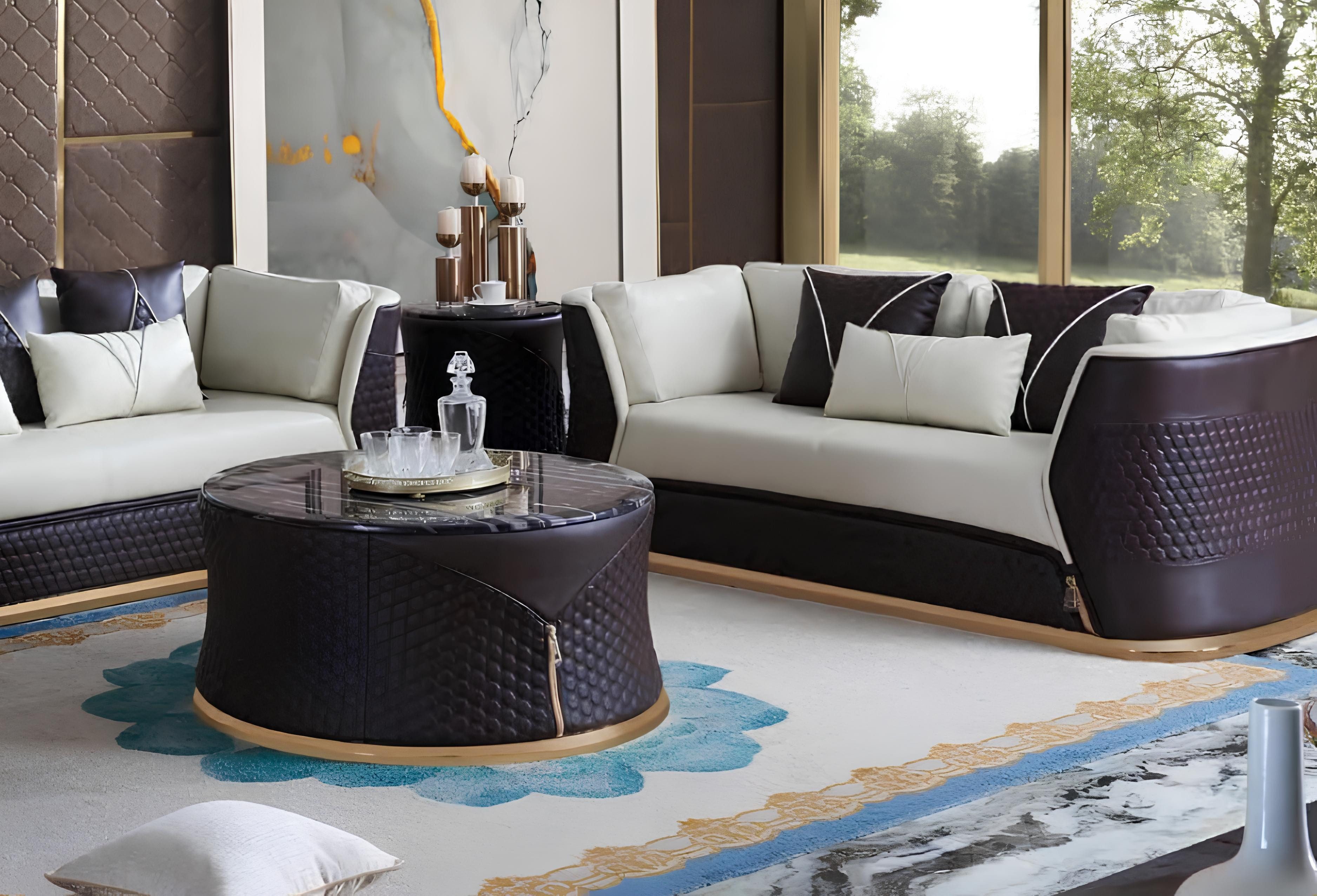 JVmoebel Beistelltisch Runder Designer Couchtisch aus hochwertigem Material in modernem Stil (Beistelltisch), Made in Europa