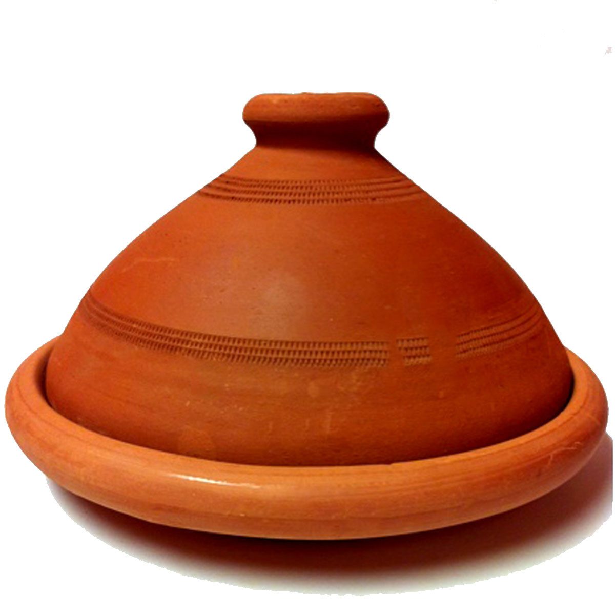 Marrakesch Orient & Mediterran Interior Dampfgartopf Marokkanische Tajine Tuareg - 35cm, Lehm (1-tlg), Handarbeit