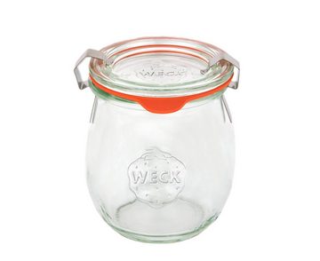 MamboCat Einmachglas 12er Set Weck Gläser 220ml Tulpengläser Deckel Einkochringe Klammer, Glas