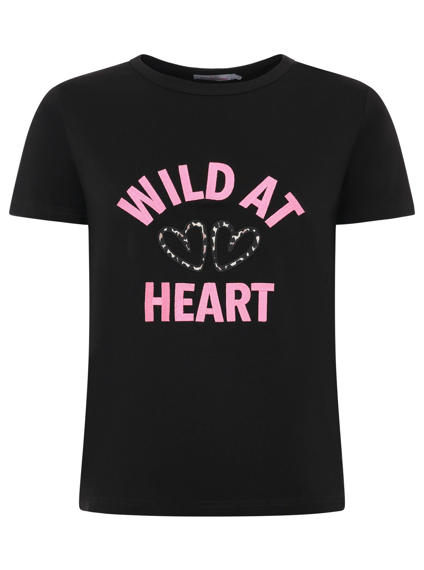 Zwillingsherz T-Shirt "Leo Herzen" leo Herzen, gestickter Schriftzug, Rundhals, kurzarm – Bild 2 von 5