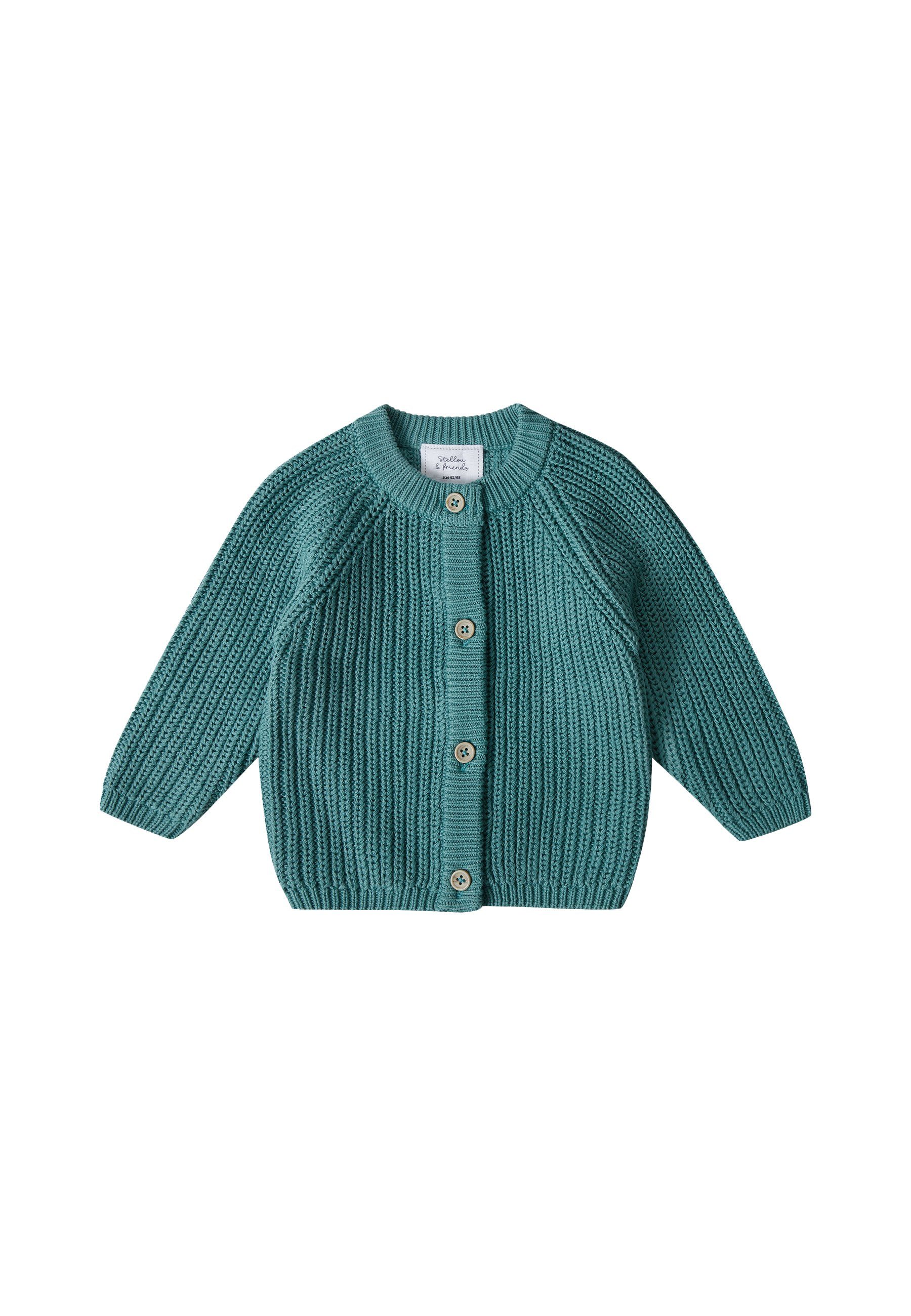 Stellou & friends Strickjacke Gerippter Cardigan Gerippter Cardigan