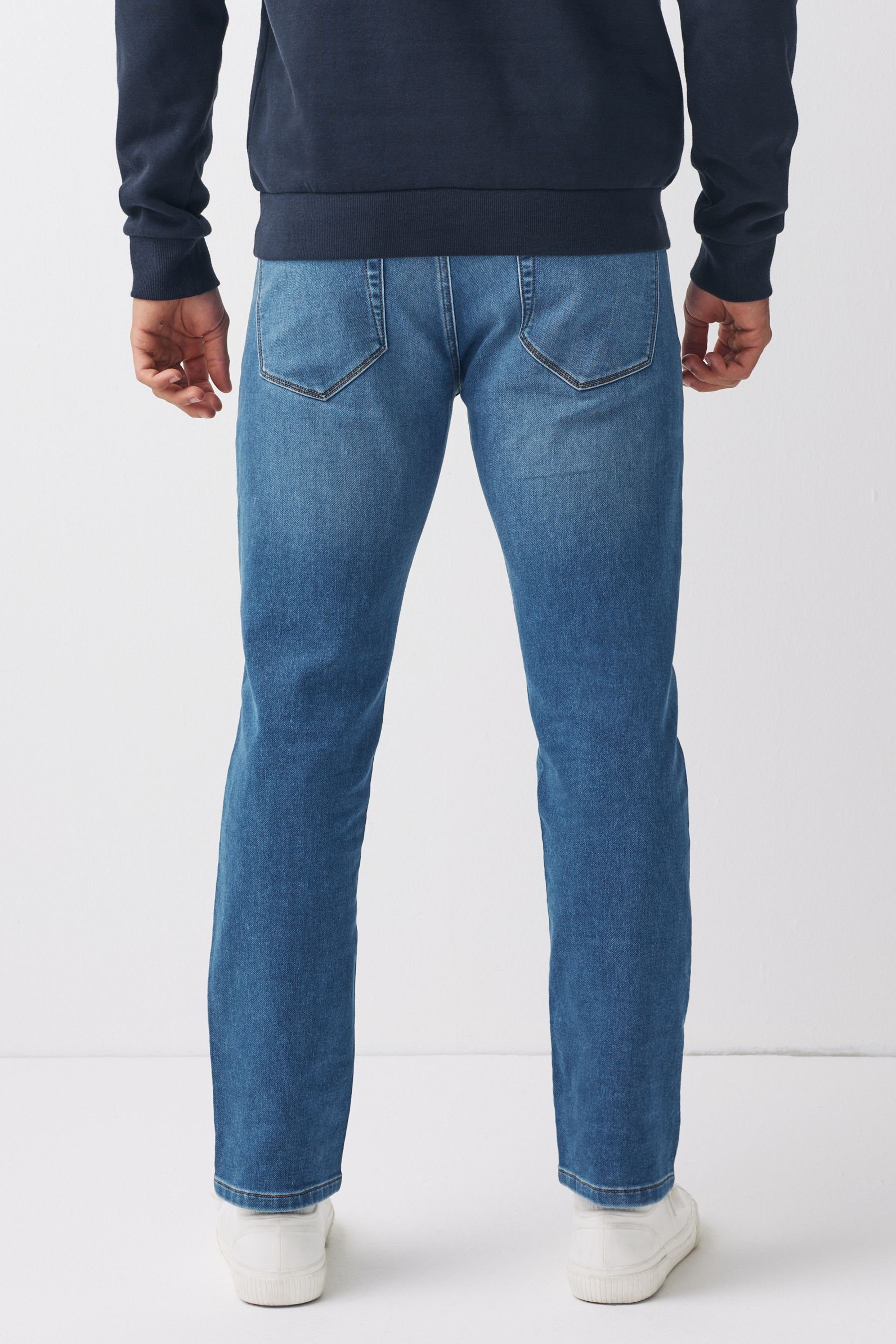 Bright Slim Next Slim-fit-Jeans - Stretch Motion Jeans (1-tlg) Blue Flex