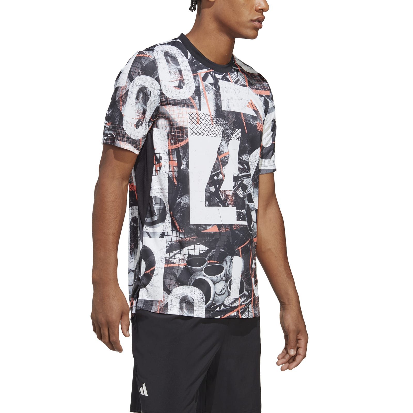 adidas Performance T-Shirt Club Graphic Tee weiss Herren