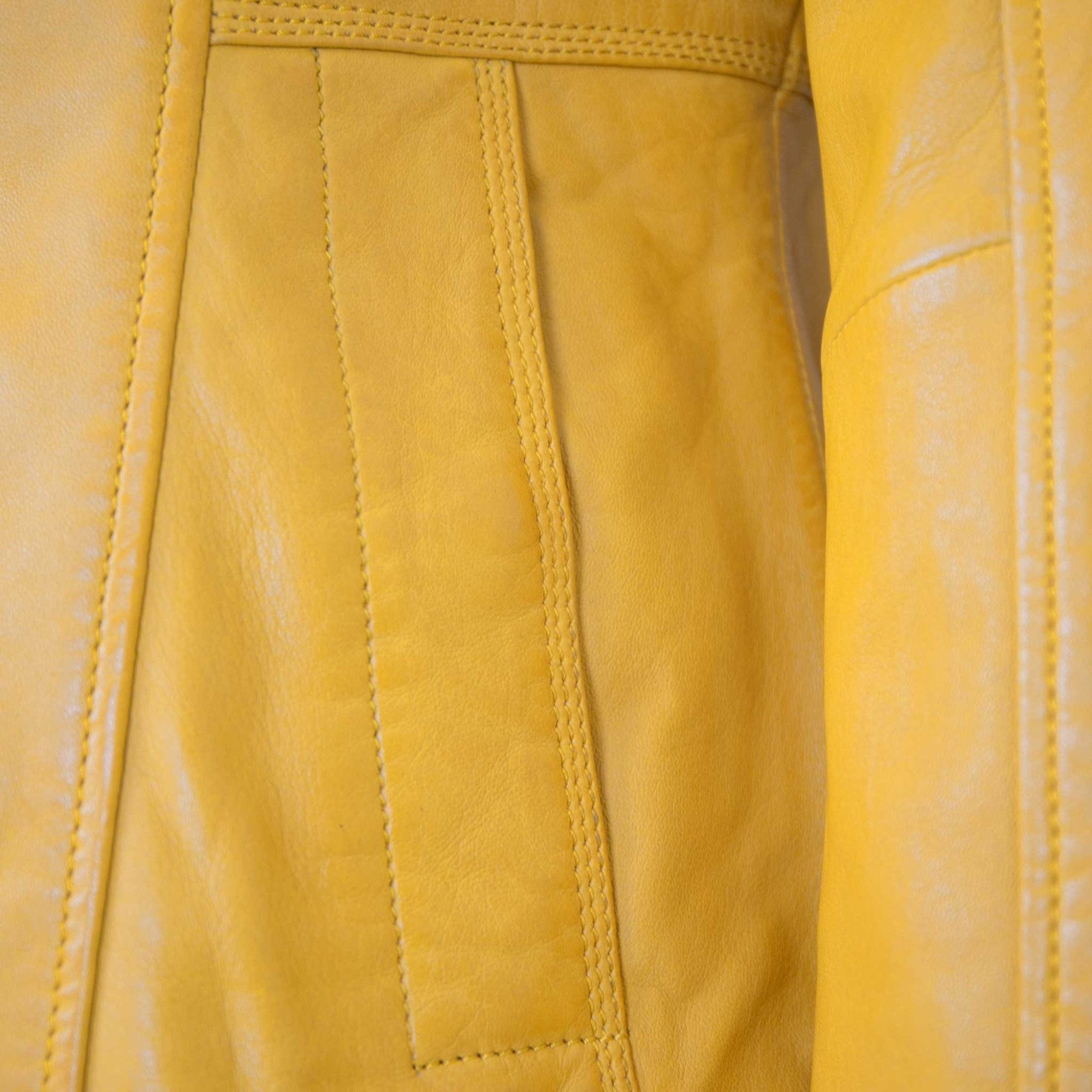 Jilani Lederjacke Kaja Jilani Collection - Damen Lederjacke Lammnappa gelb – Bild 5 von 5