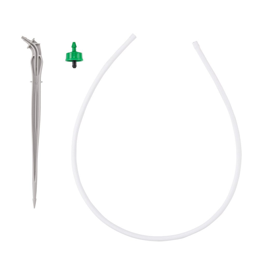 Bradas Druckkompensierter Tropfer 4L Set PCND Stabtropfer PE Schlauch 50cm