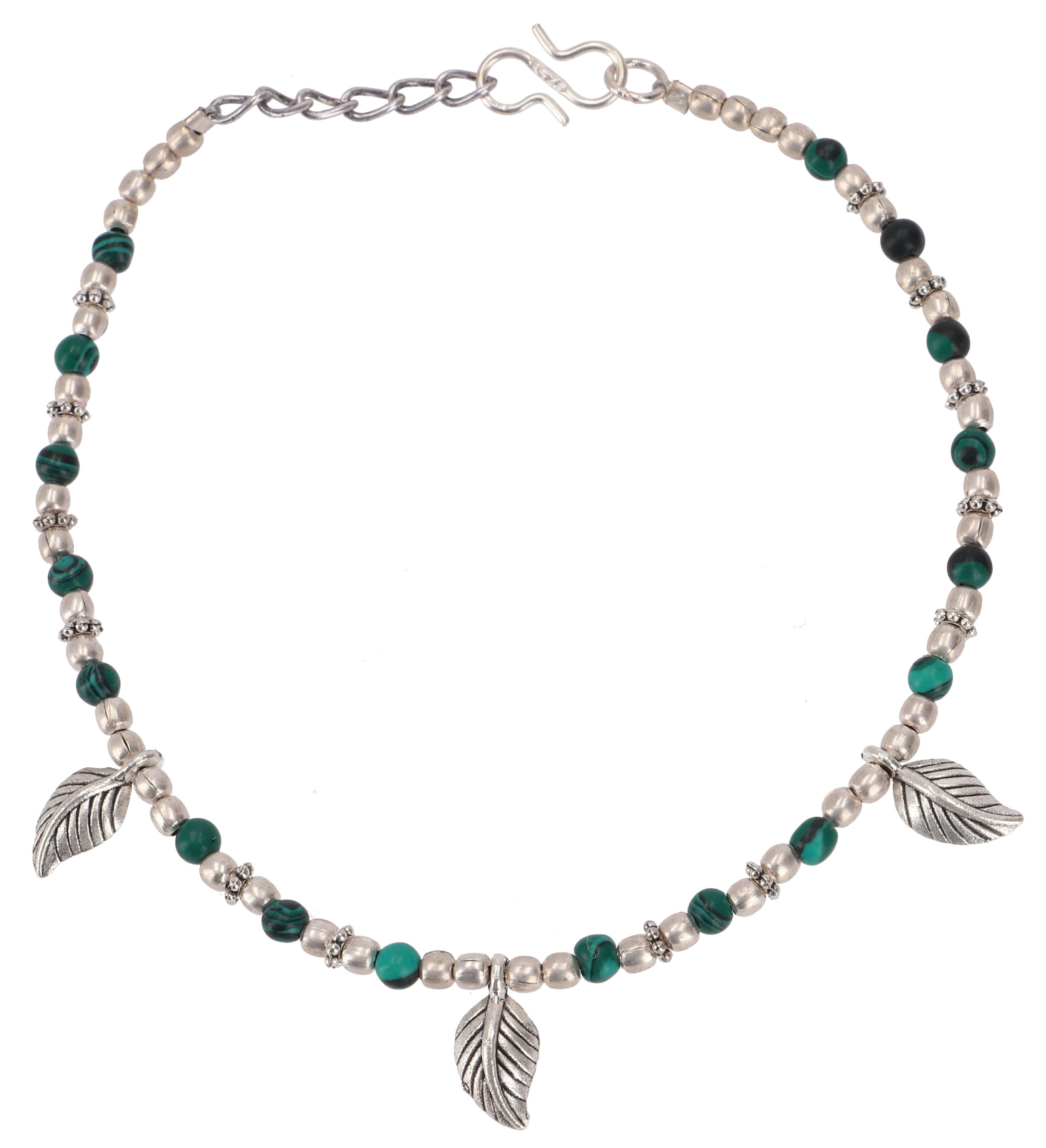 Fußkette Indische Fußkette mit kleinen Perlen, Boho..