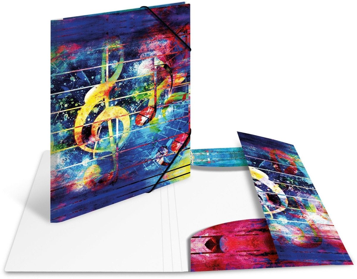 Fächermappe Sammelmappe A3 PP Music