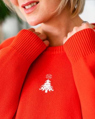 Missy Rockz Weihnachtssweatshirt SANTA ROCKZ Sweater red / white