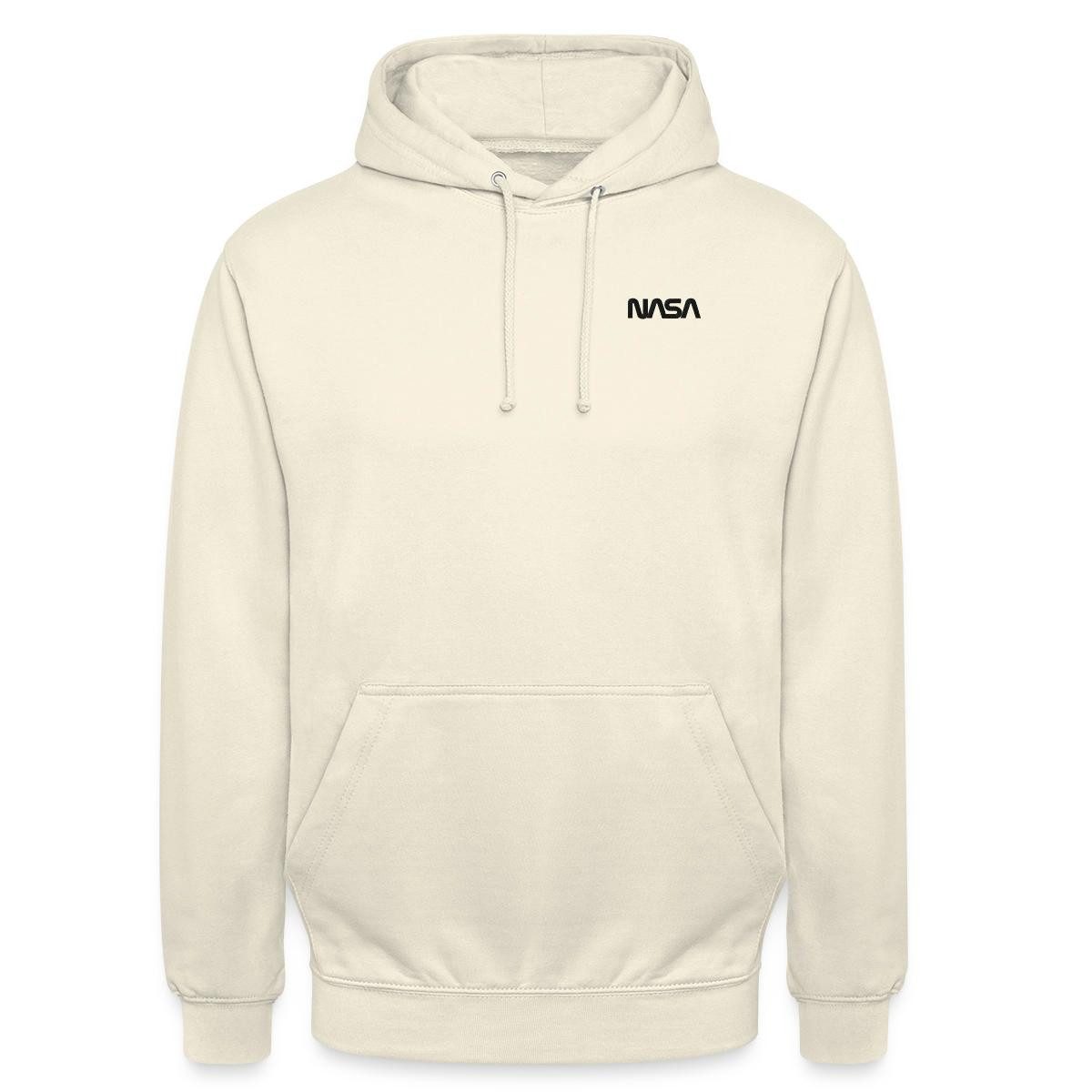 Hoodie NASA Logo Klein Schwarz Stick Unisex Hoodie