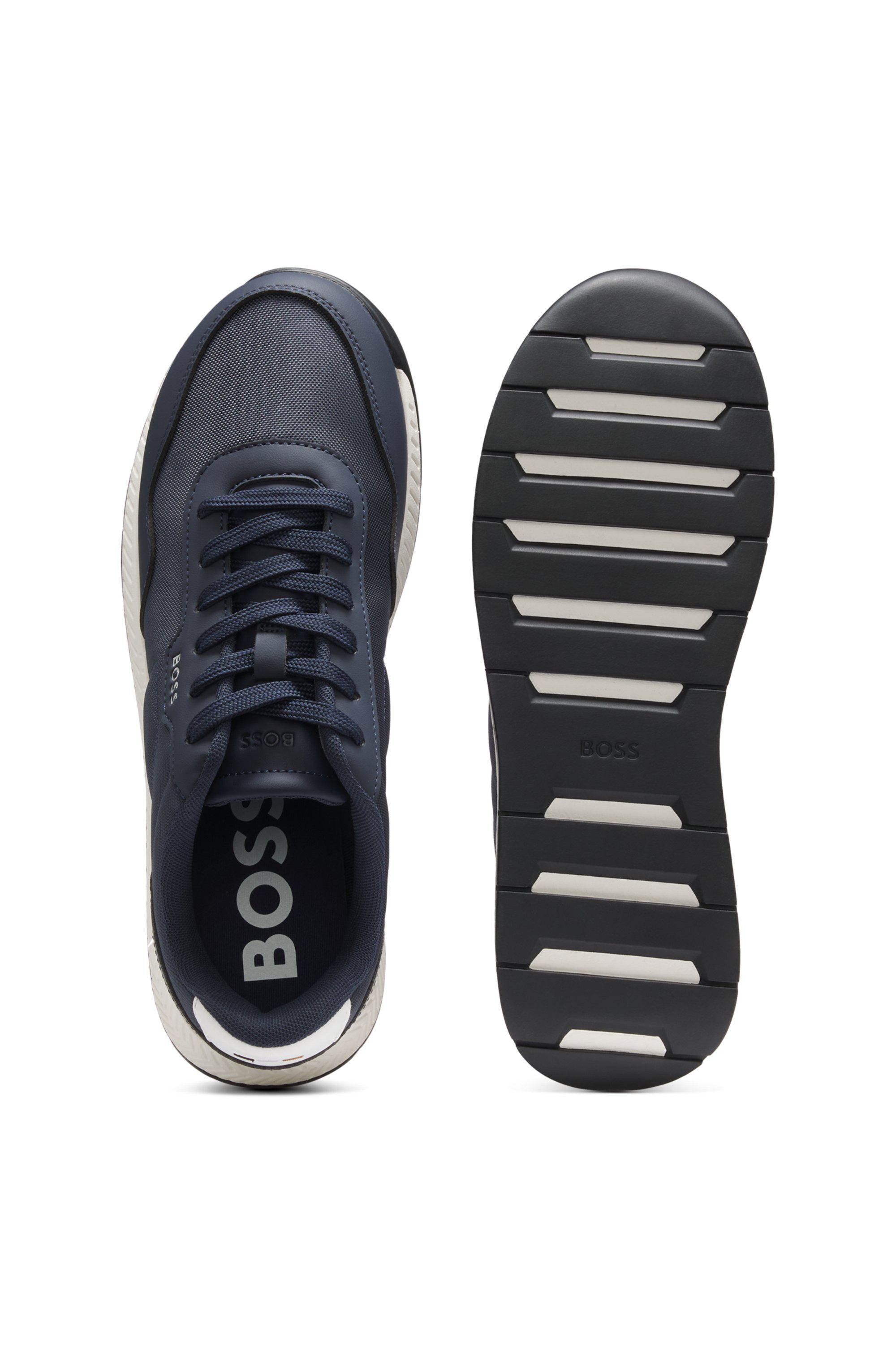 BOSS Titanium Runn Sneaker Casual-Schnürschuh, Halbschuh, Freizeitschuh mit weichem Schaftrand