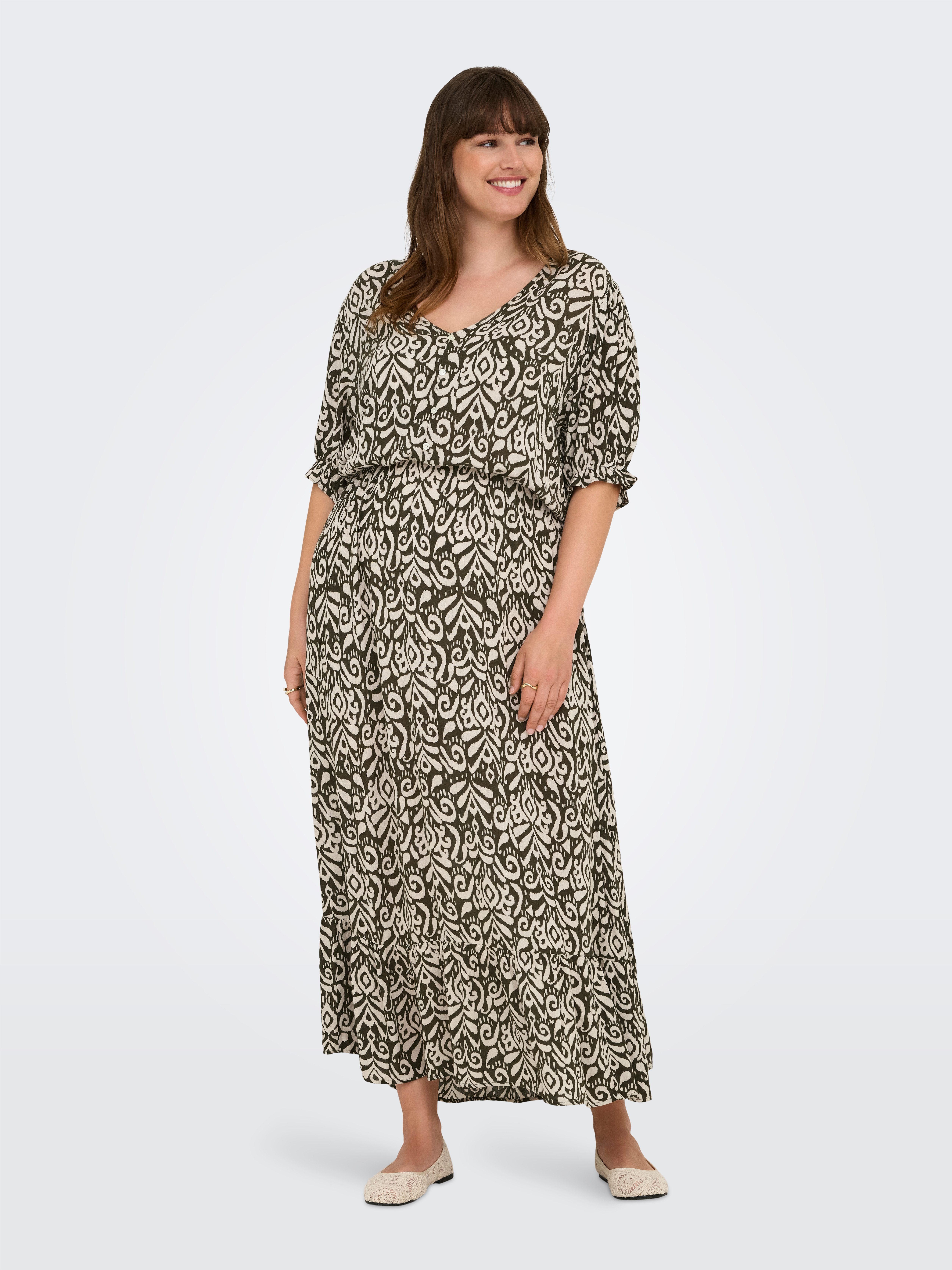 ONLY CARMAKOMA Sommerkleid CARCHIANTI S/S CALF günstig online kaufen