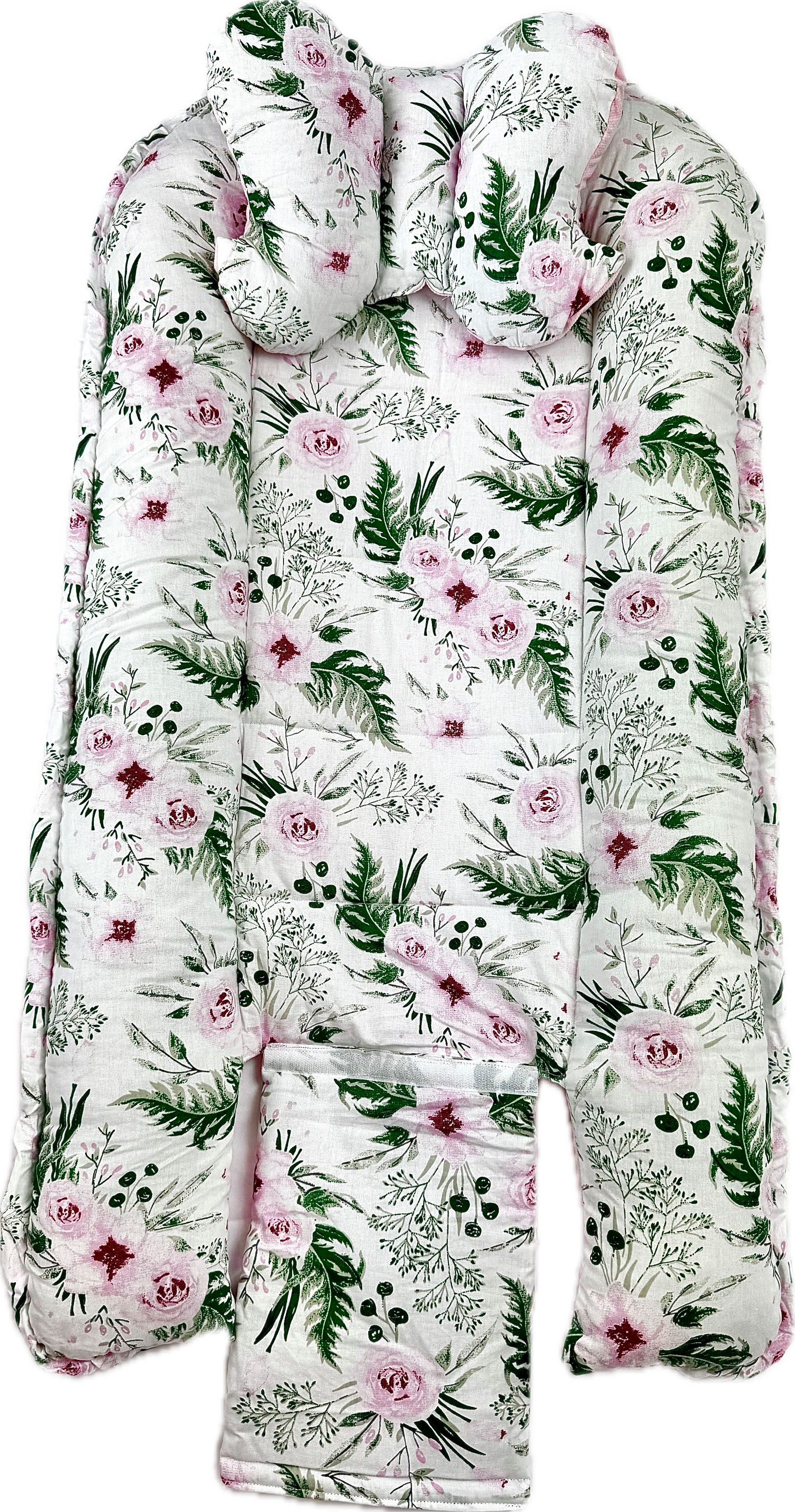 Pamek Bettnestchen Babybett Babynestchen Babynest Kinderbett Kokon zum schlafen Kissen, Sehr weiches material, Füllung 100% antiallergische Silikonkogel.