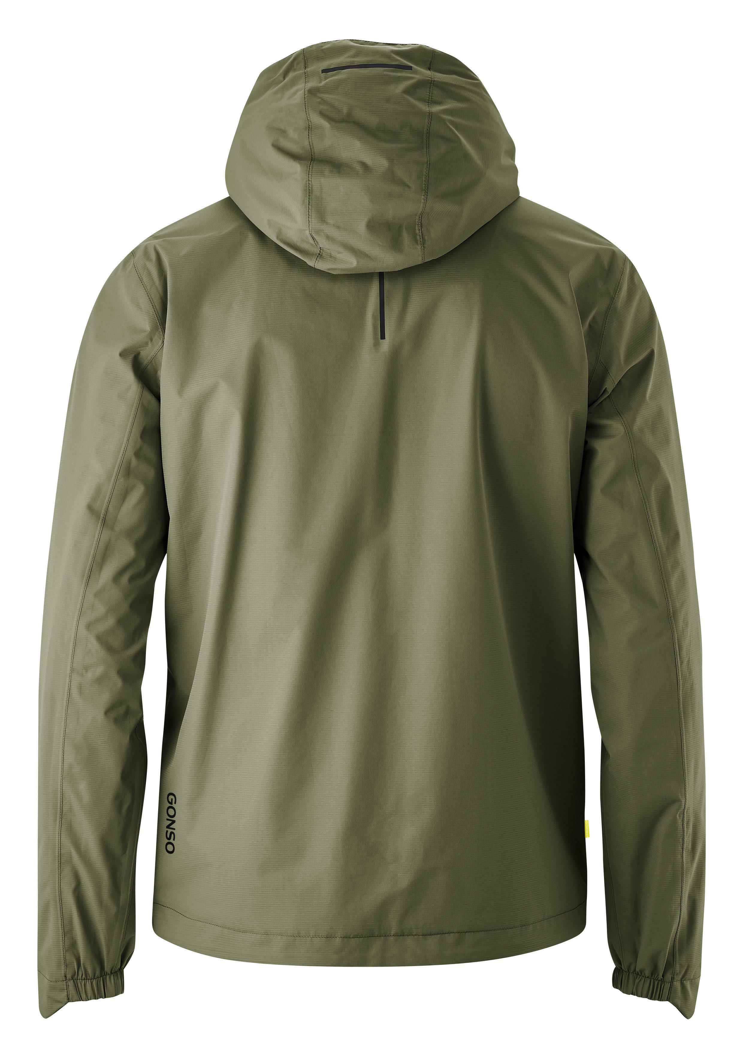 Gonso Fahrradjacke SAVE JACKET ESSENTIAL M Herren Regenjacke wind- und wasserdicht, Radjacke mit Kapuze – Bild 2 von 3